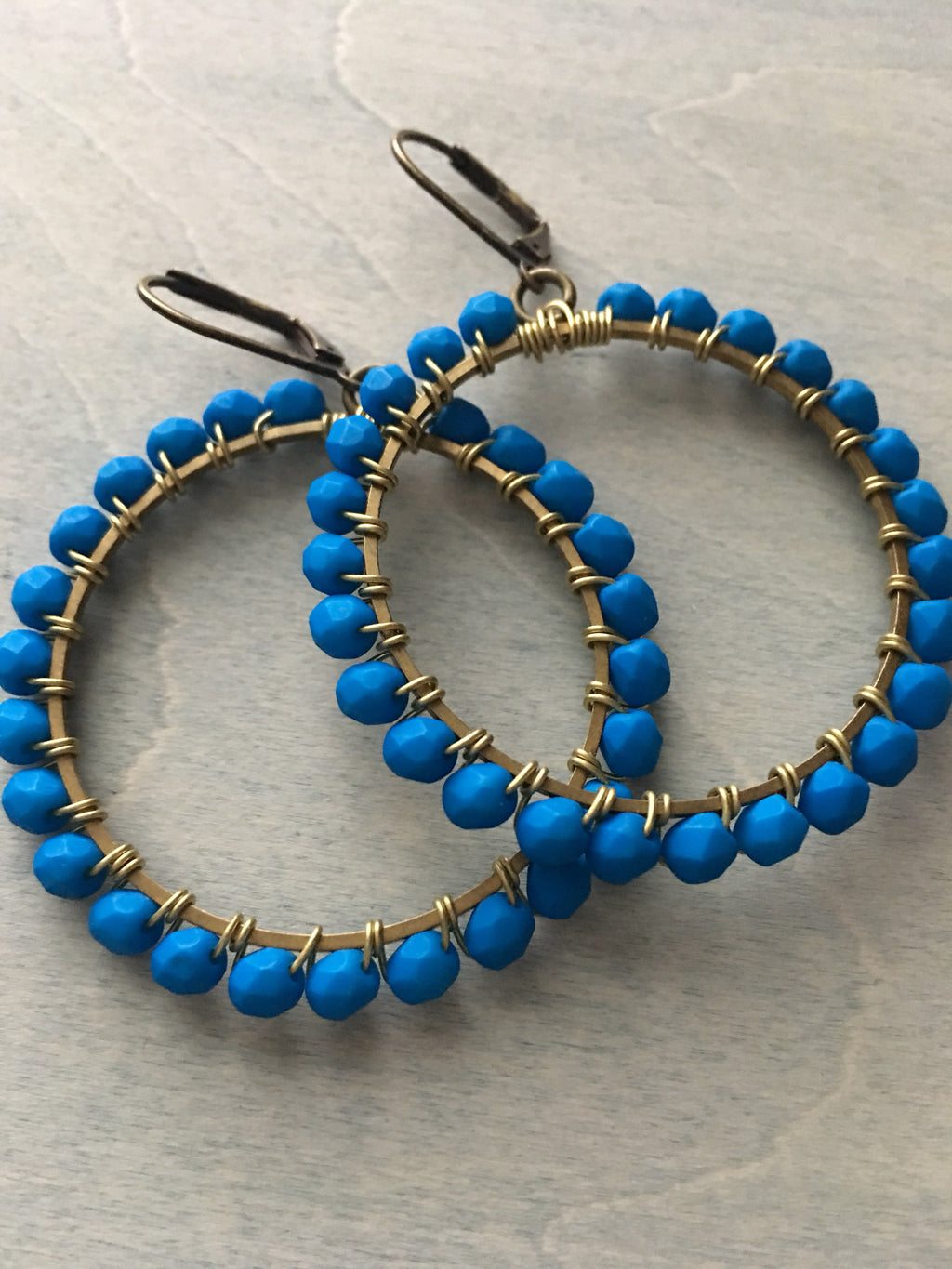 Brilliant  blue hoops