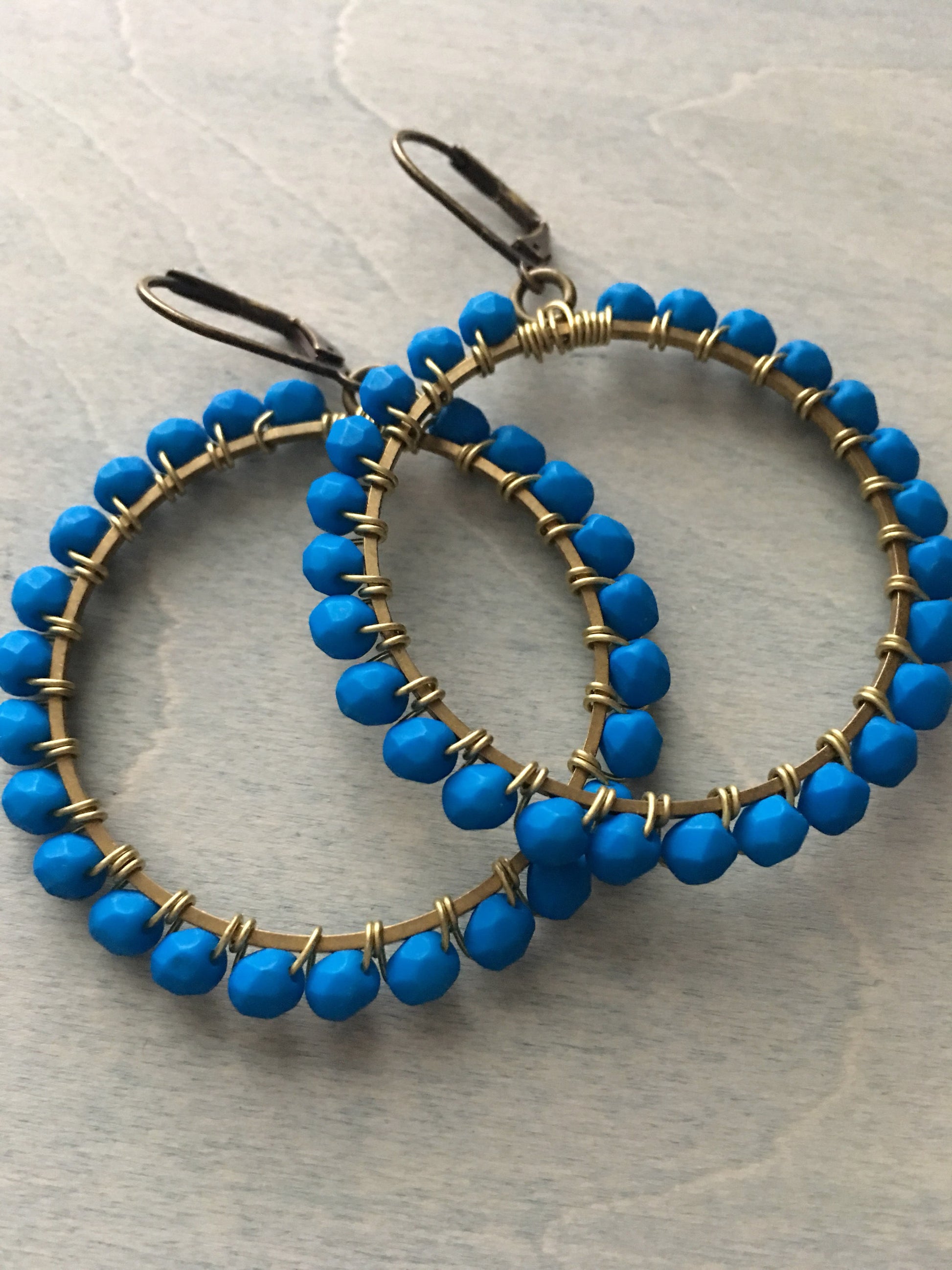 Brilliant  blue hoops
