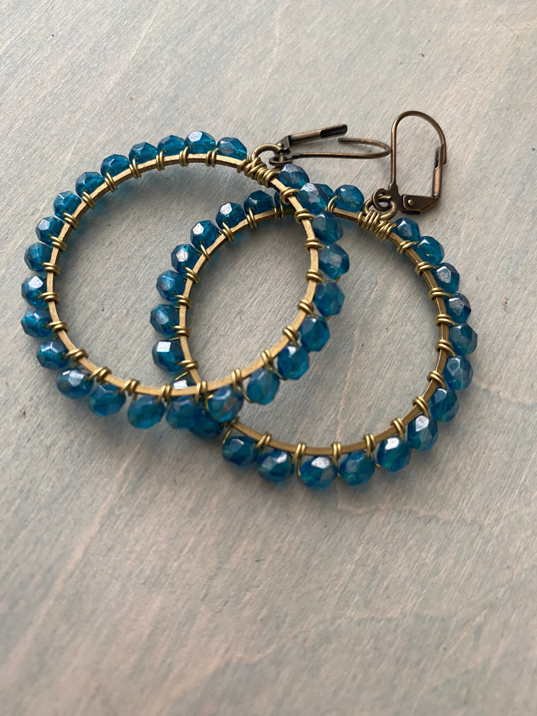 Deep Ocean Blue Hoops