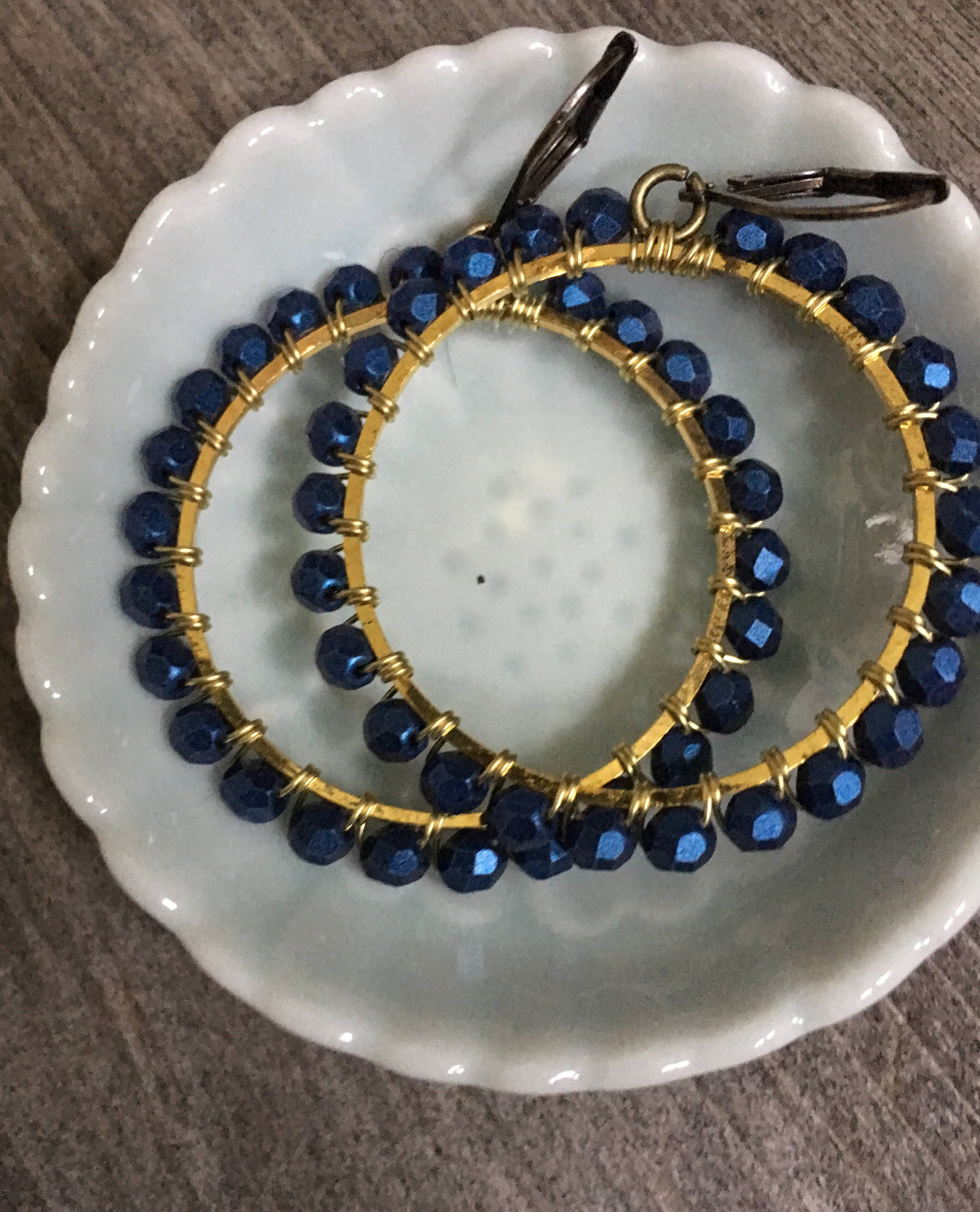 Midnight  Blue Hoops