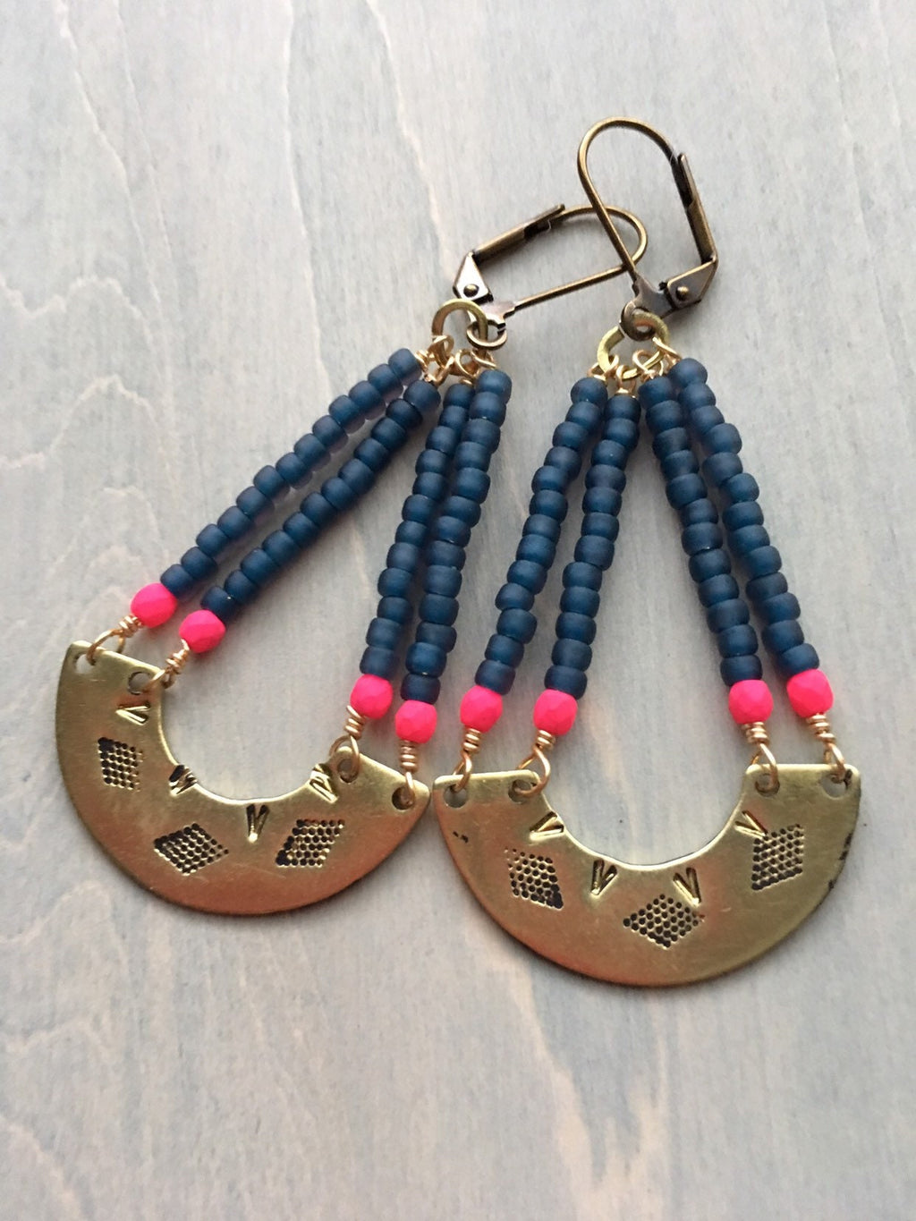 Water reflections  earrings