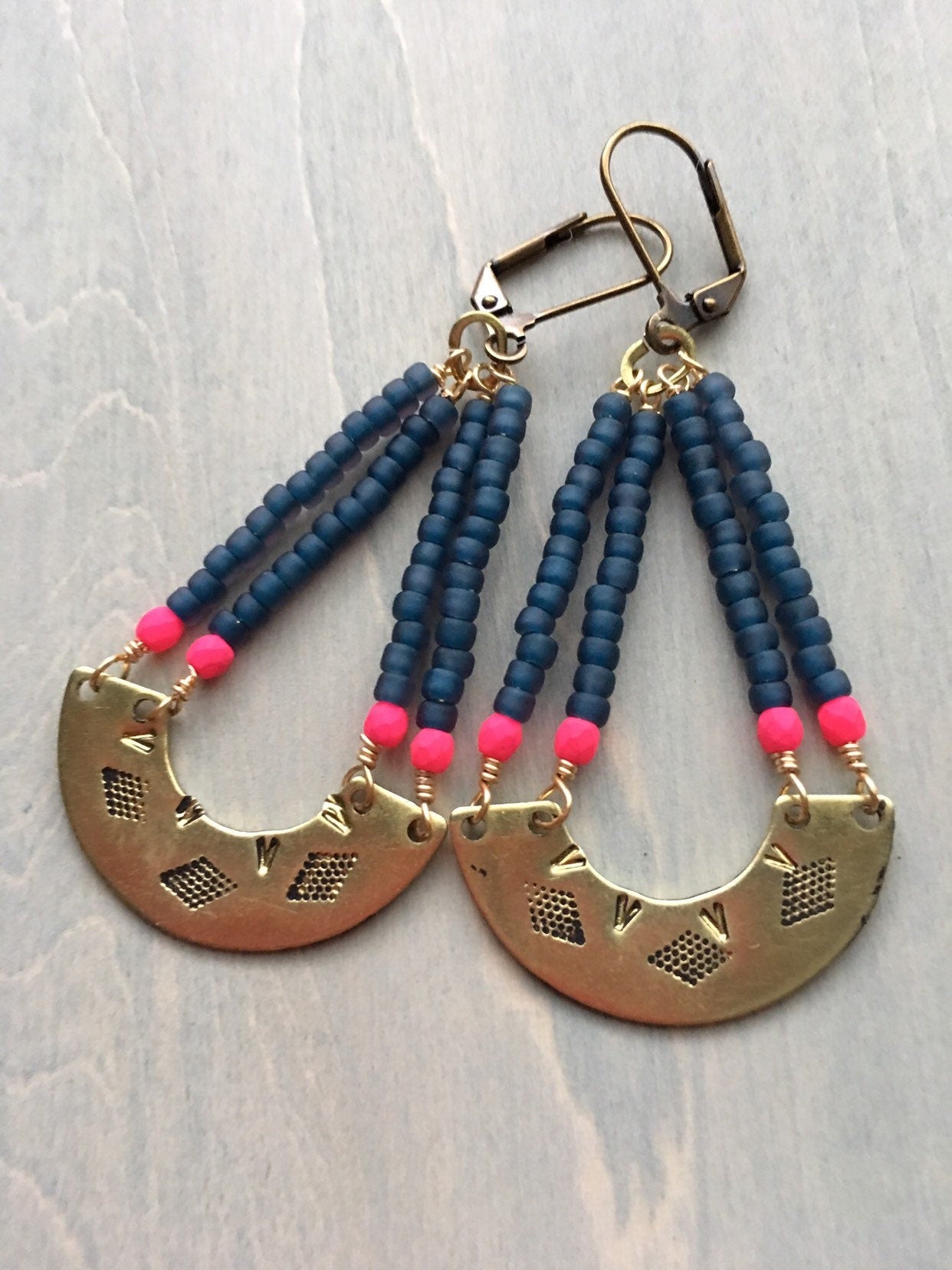 Water reflections  earrings