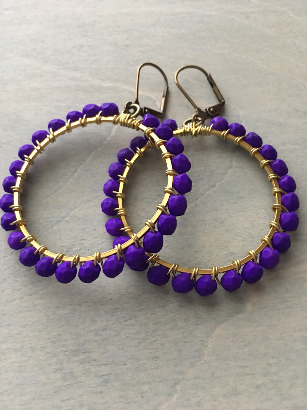 vibrant violet  hoops