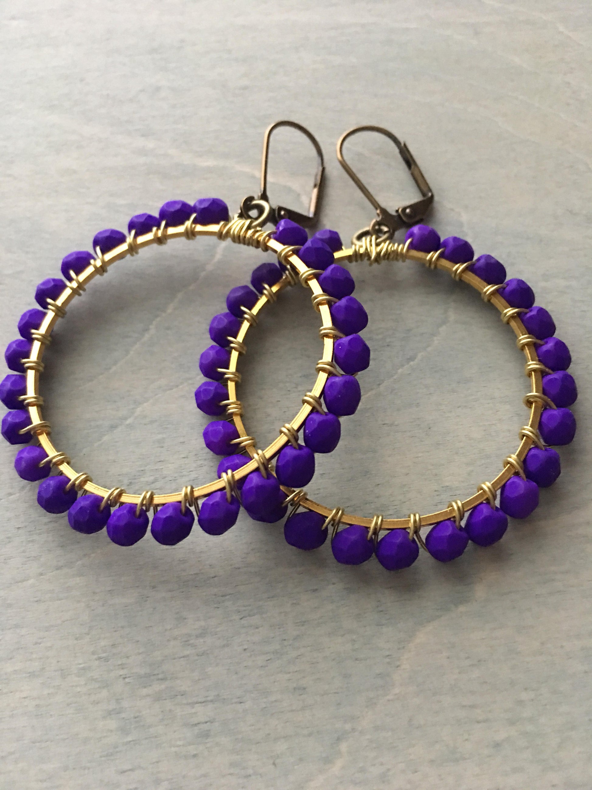 vibrant violet  hoops