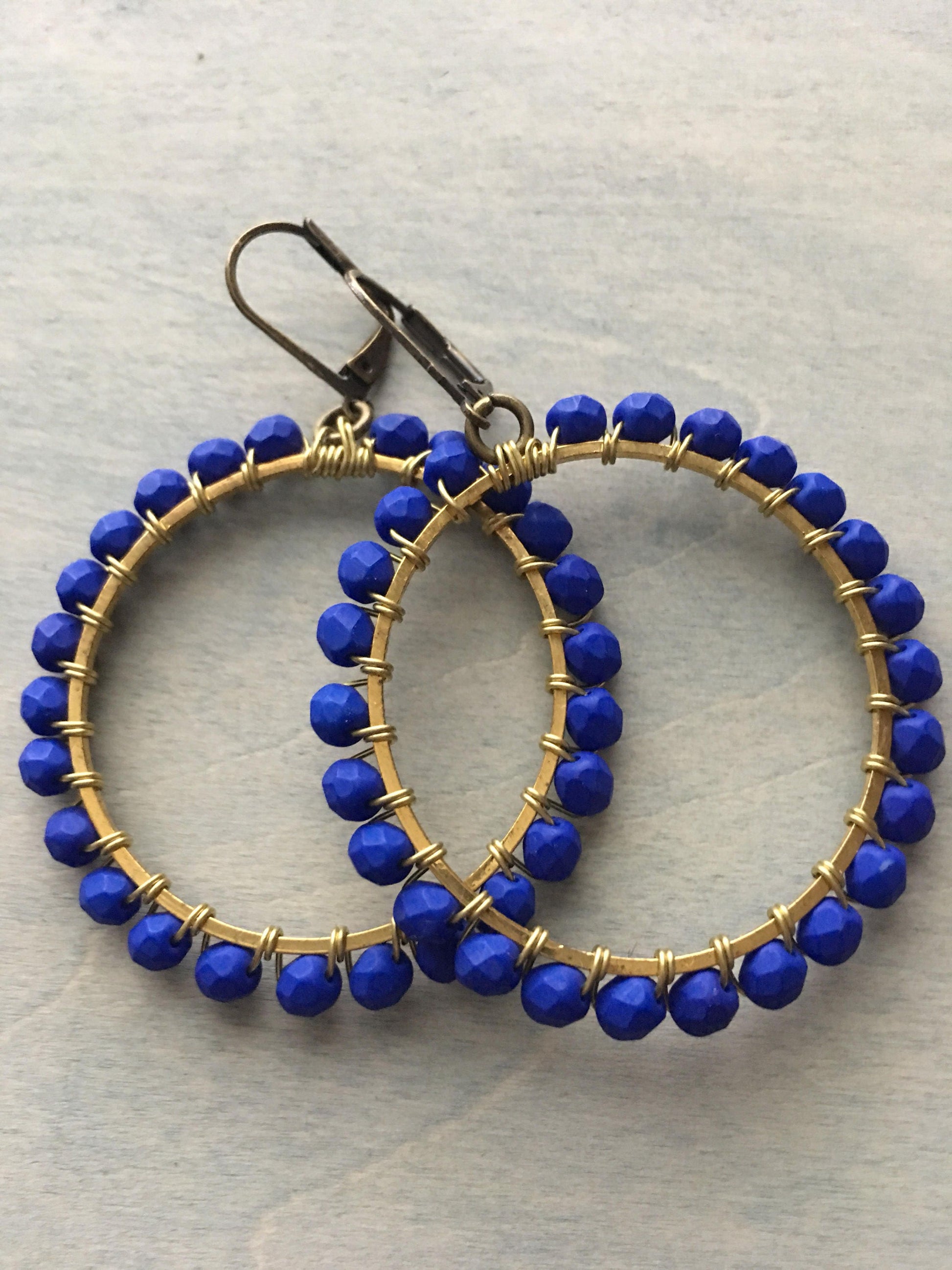 Midnight blue hoops