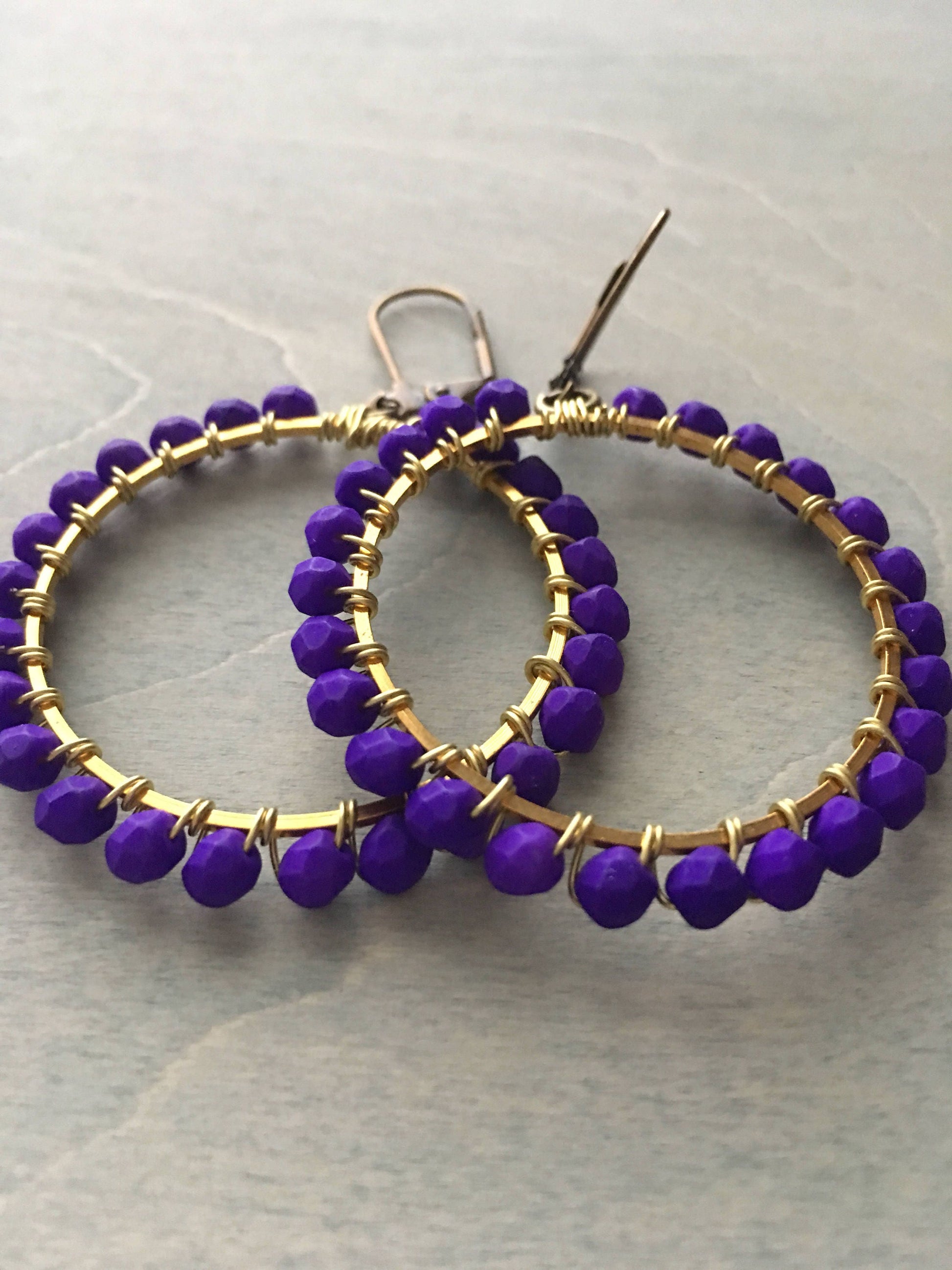 vibrant violet  hoops