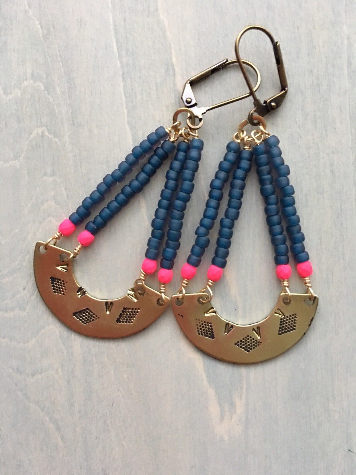 Water reflections  earrings