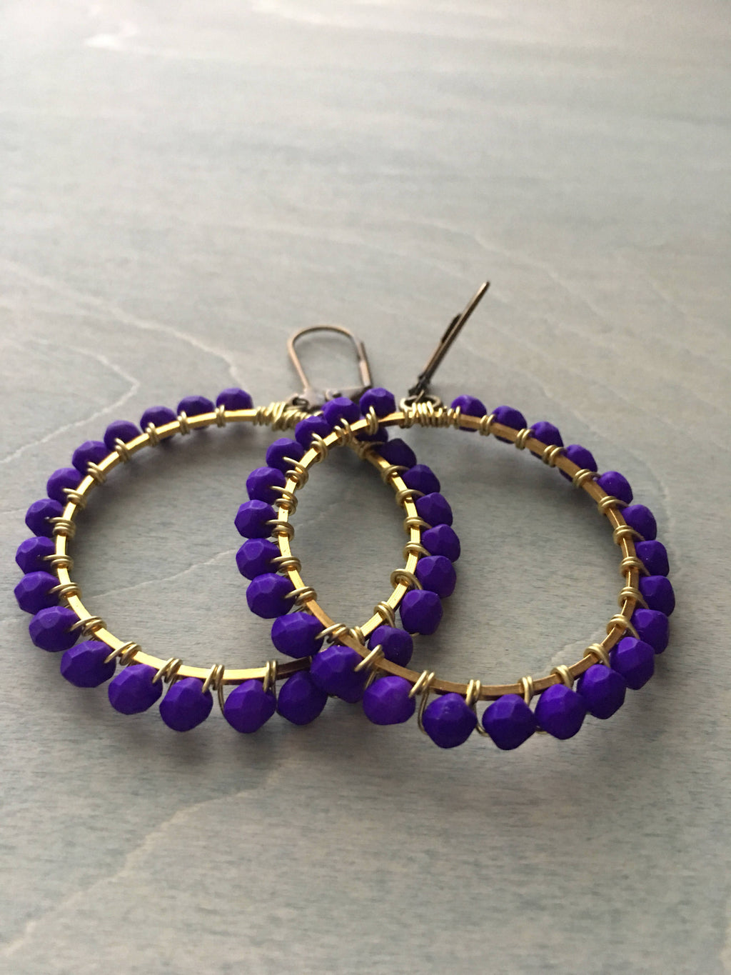 vibrant violet  hoops