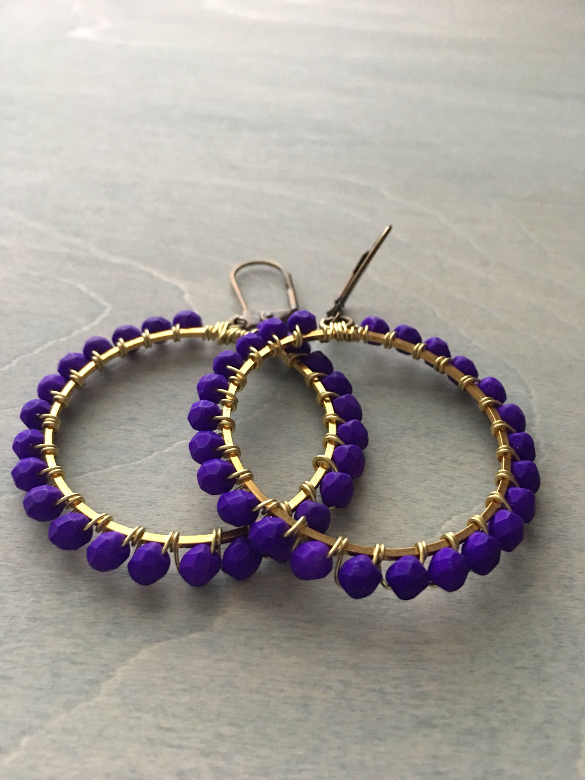 vibrant violet  hoops