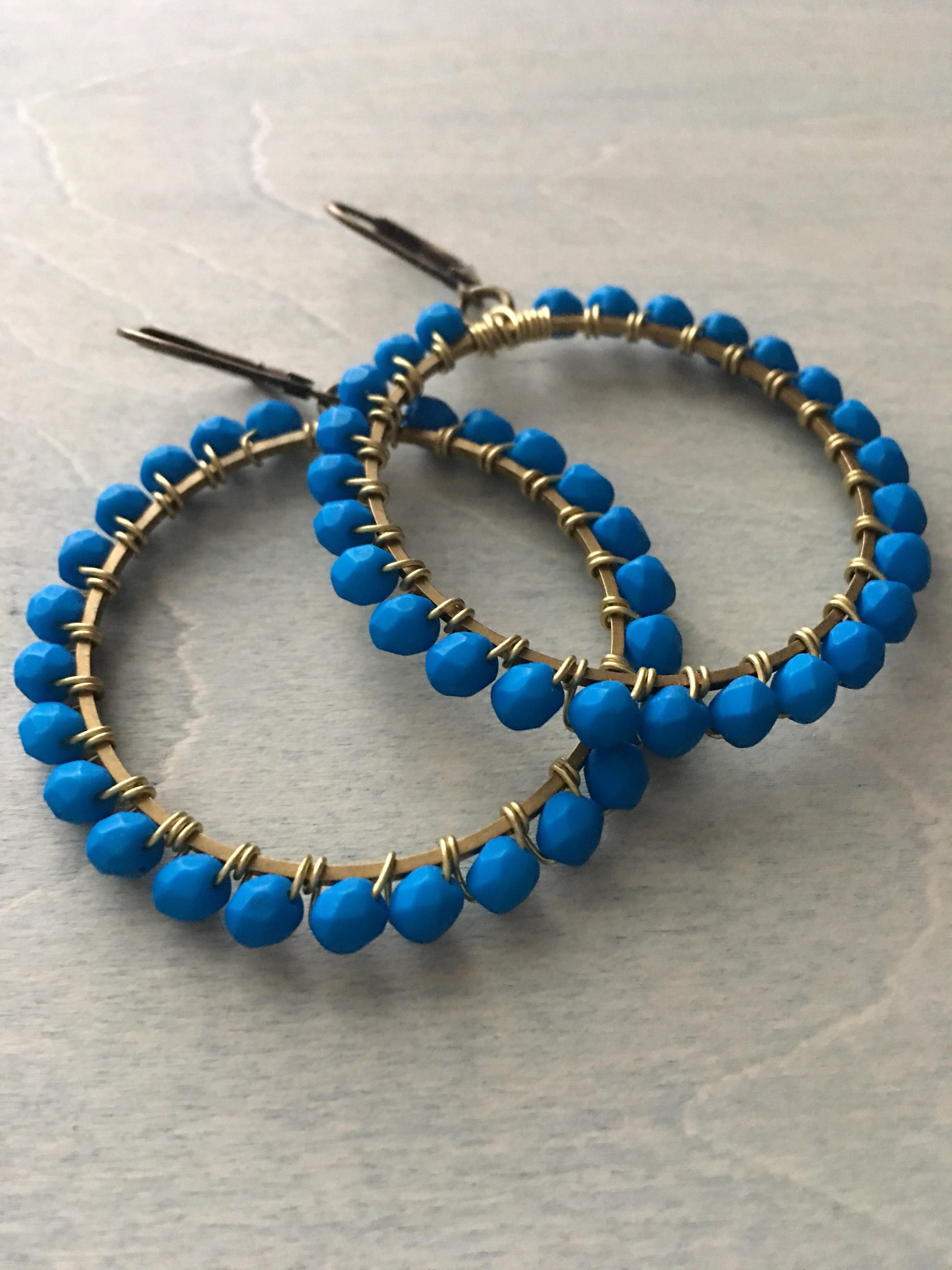 Brilliant  blue hoops