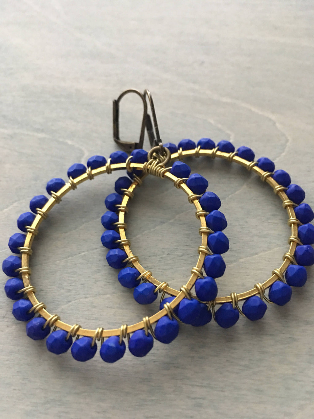 Midnight blue hoops