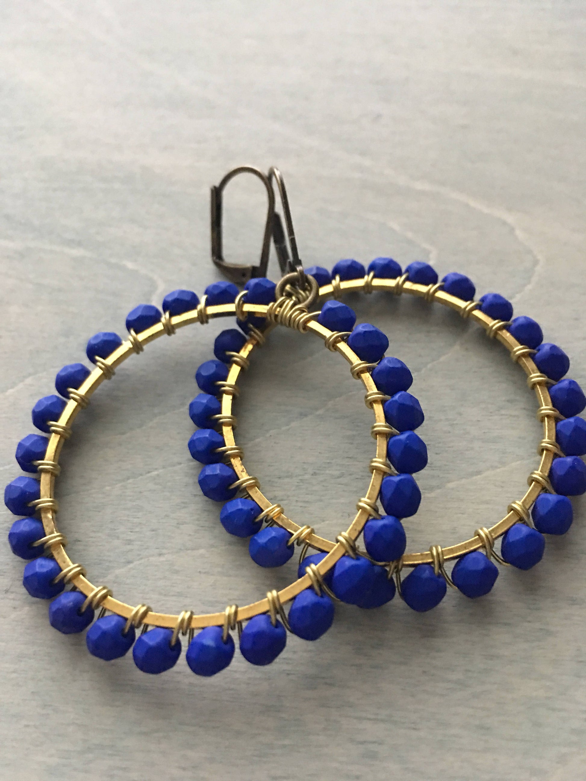 Midnight blue hoops