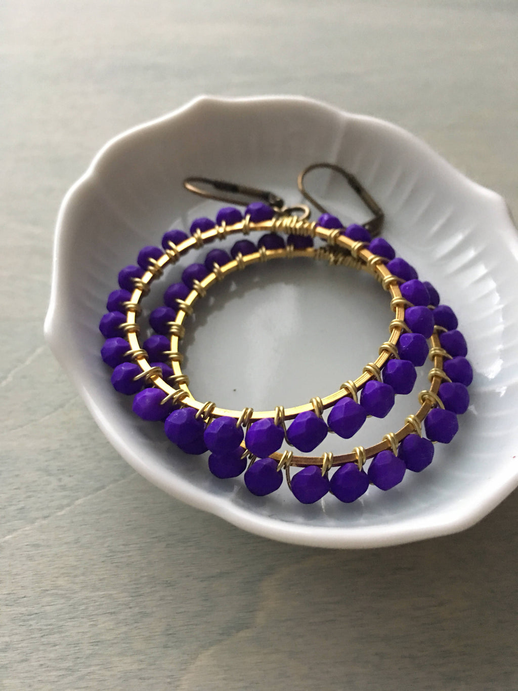 vibrant violet  hoops