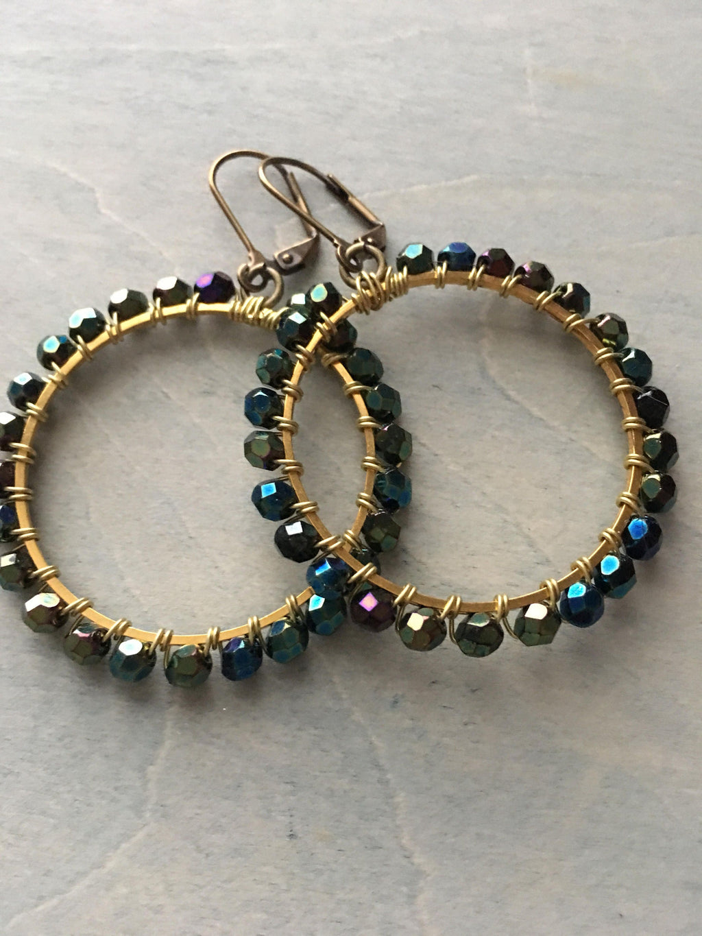 Peacock  green hoops