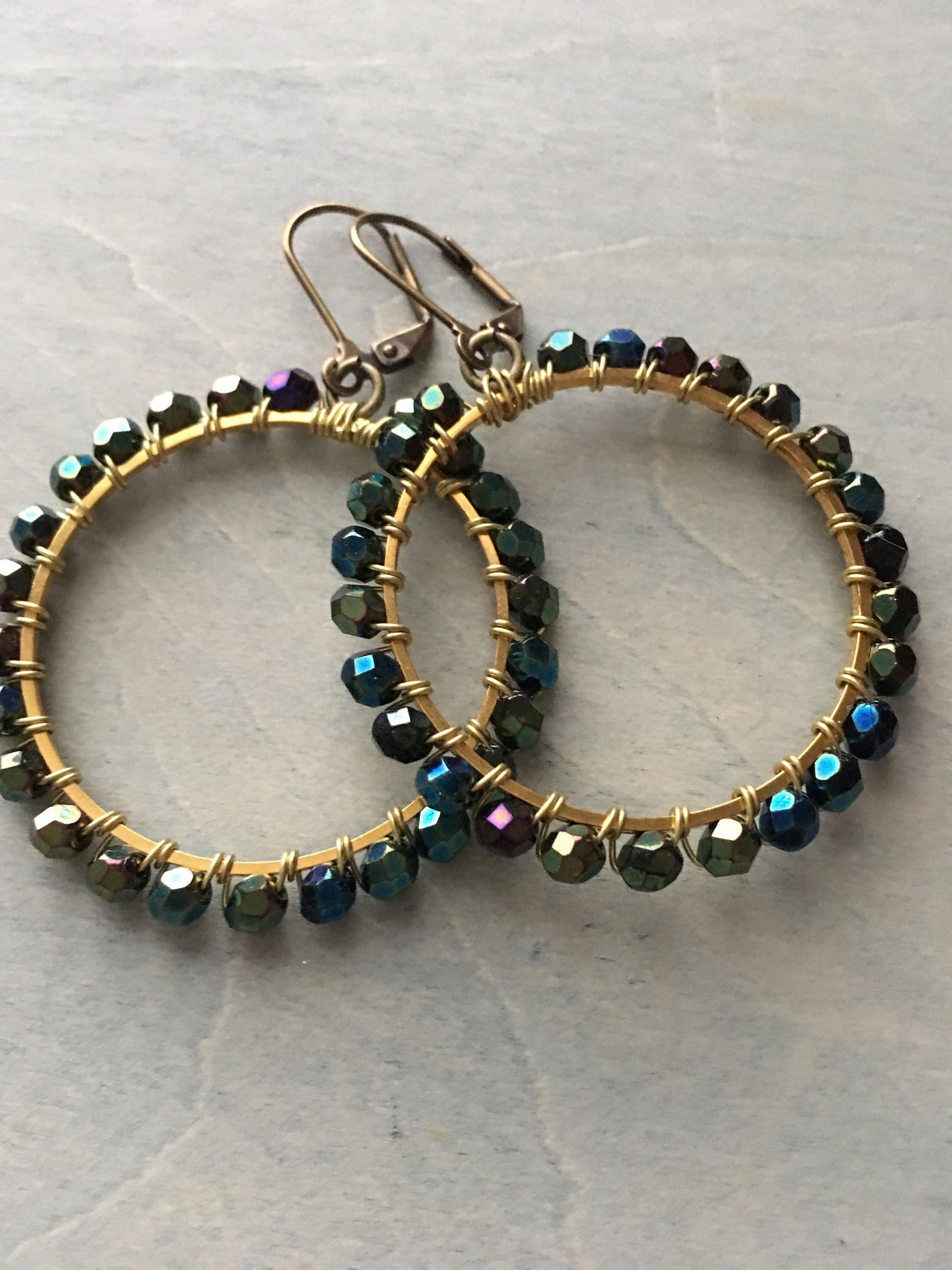 Peacock  green hoops