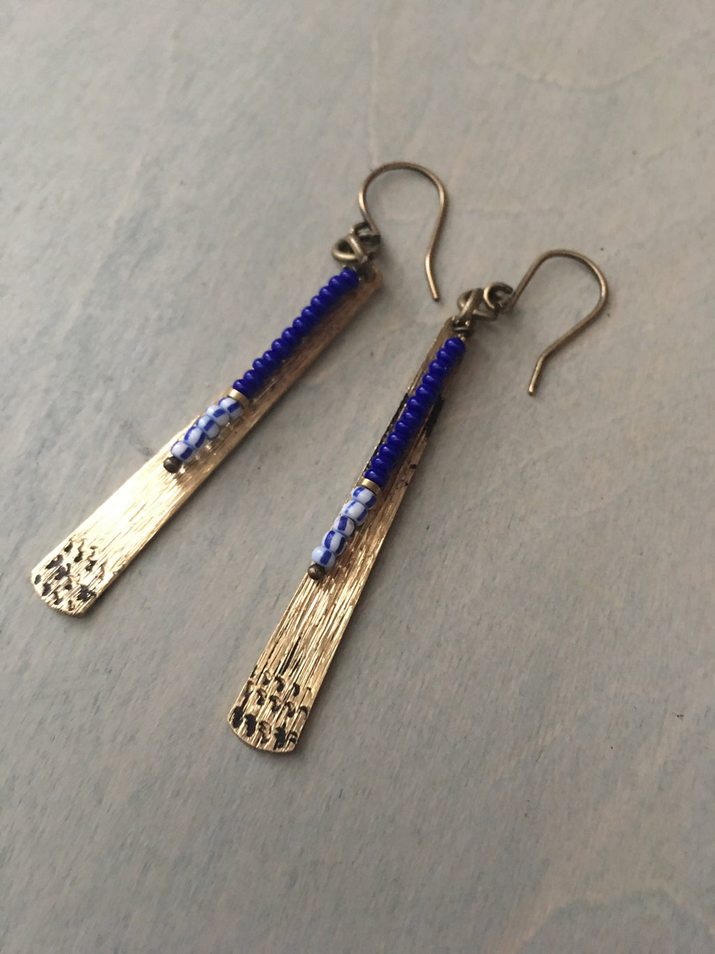 River earrings /blue