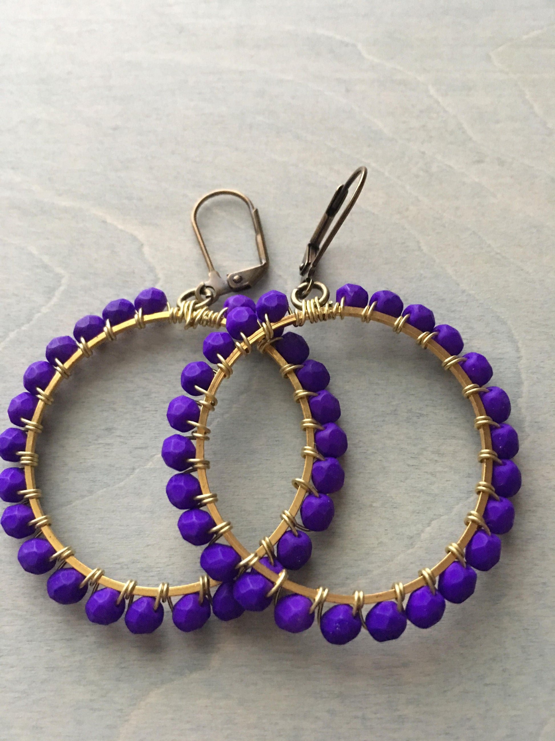 vibrant violet  hoops