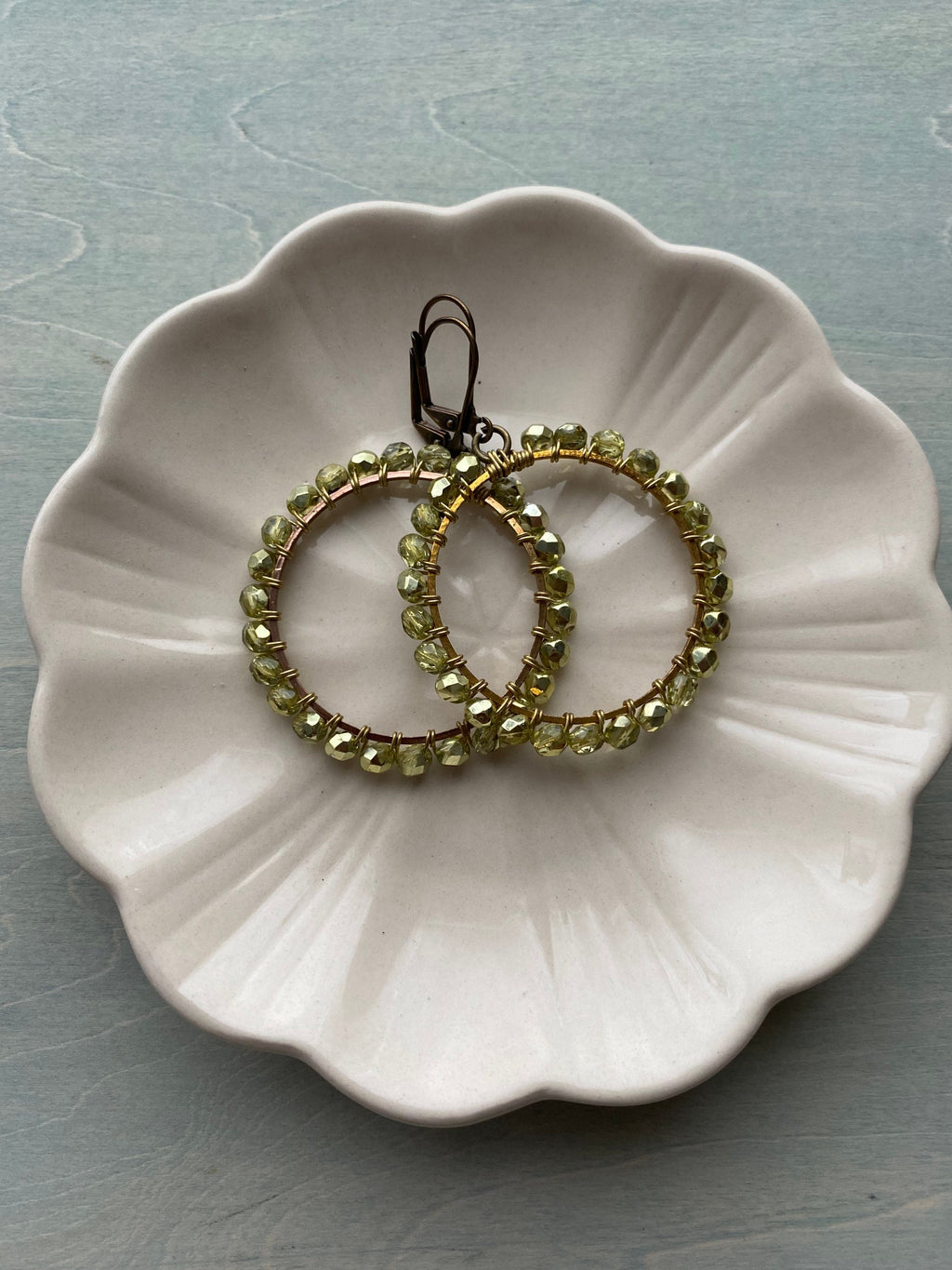 Dragonfly green Hoops