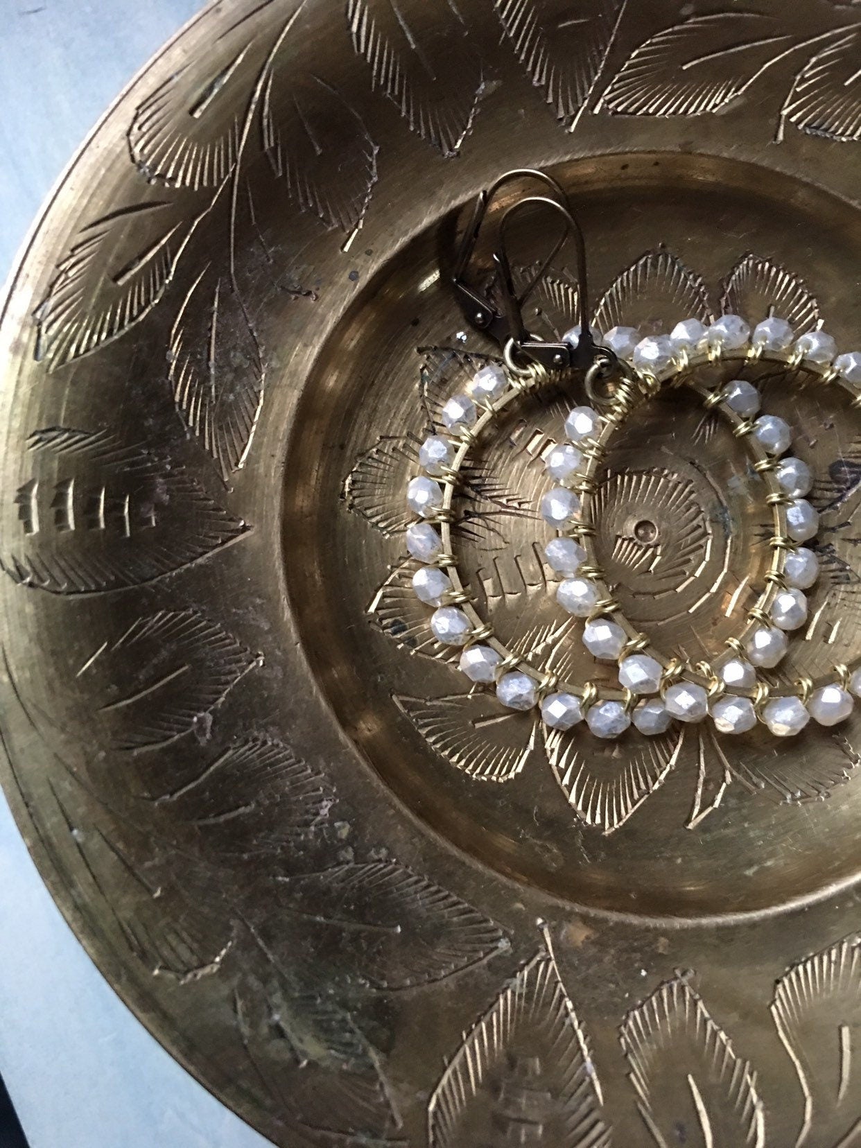 Silvery moon hoop