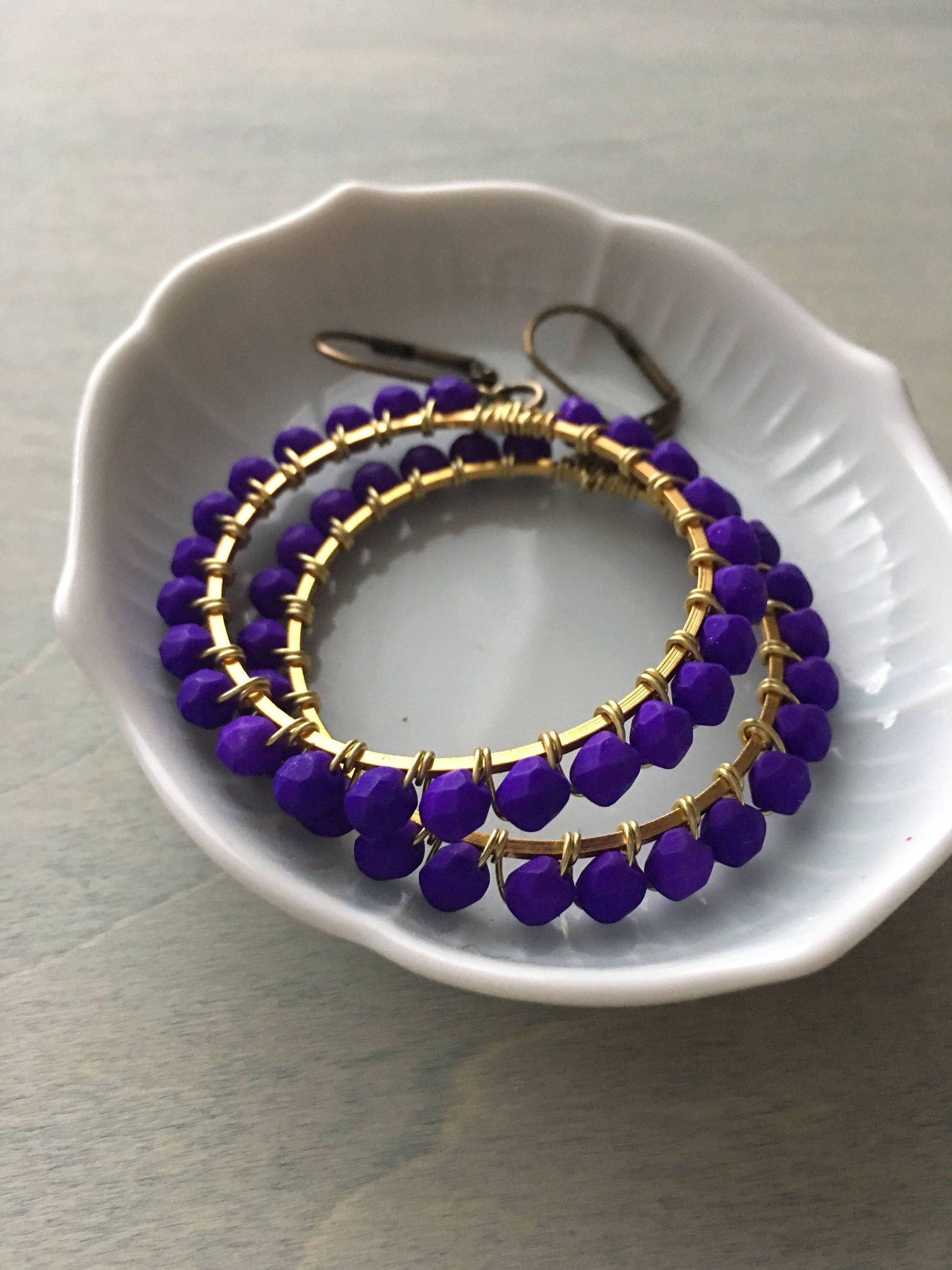 vibrant violet  hoops