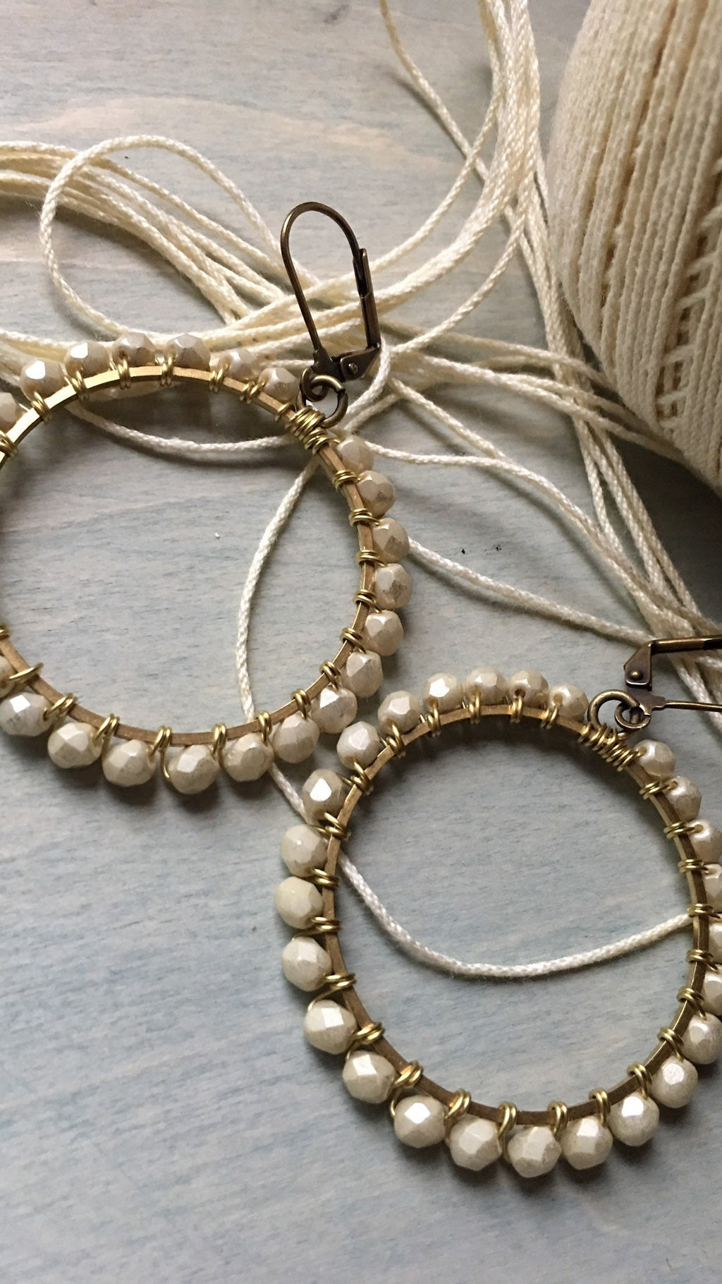 Silvery moon hoop