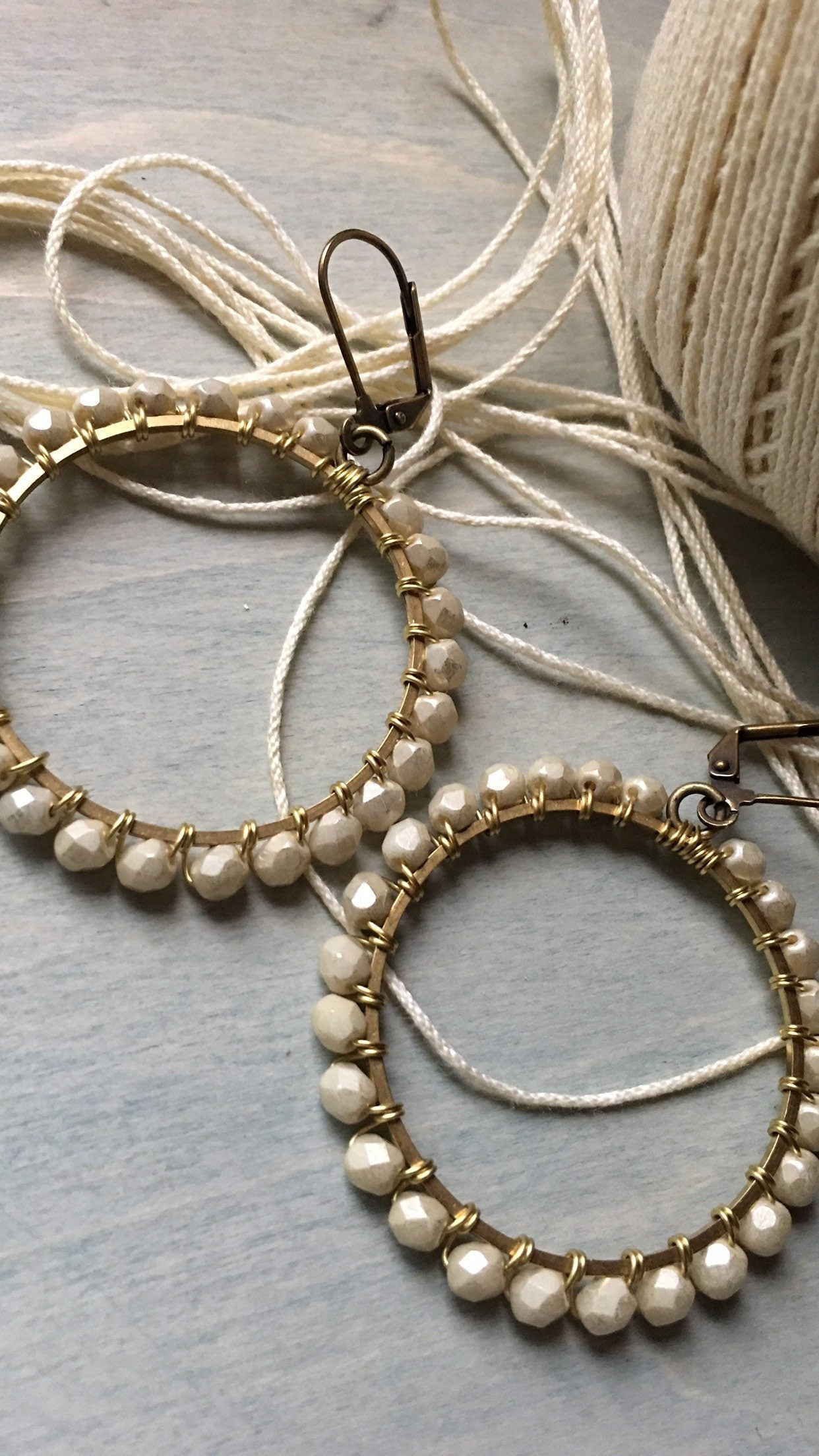 Silvery moon hoop