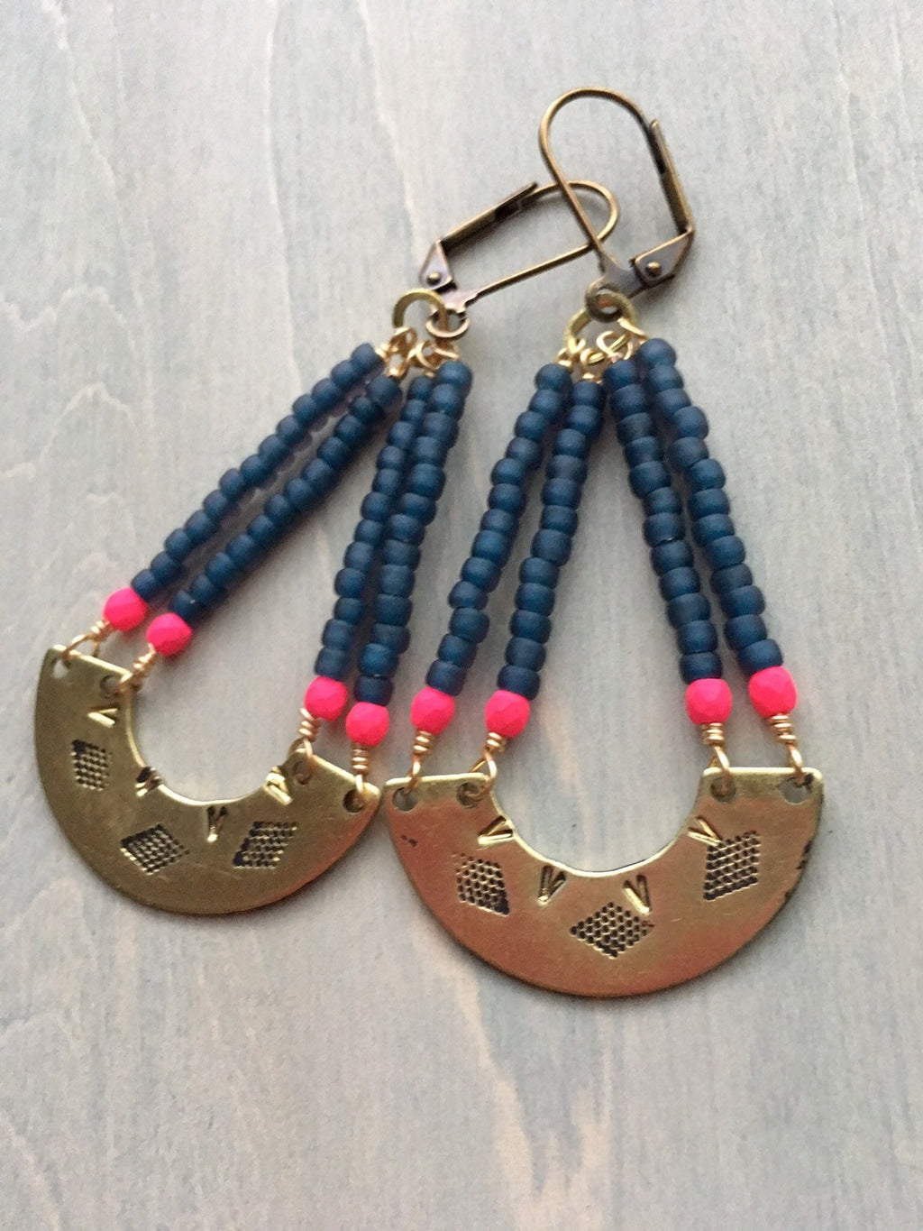 Water reflections  earrings