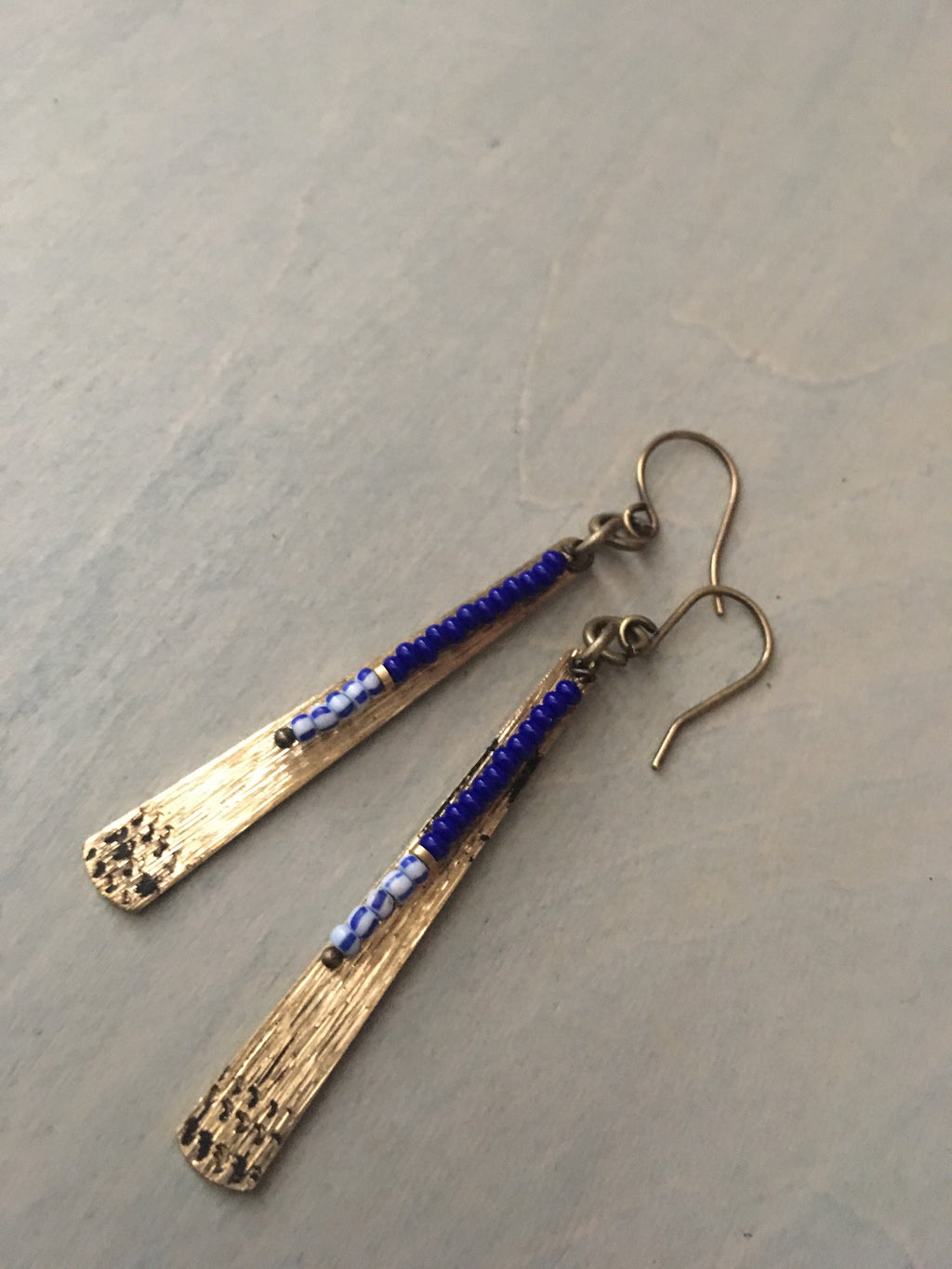 River earrings /blue