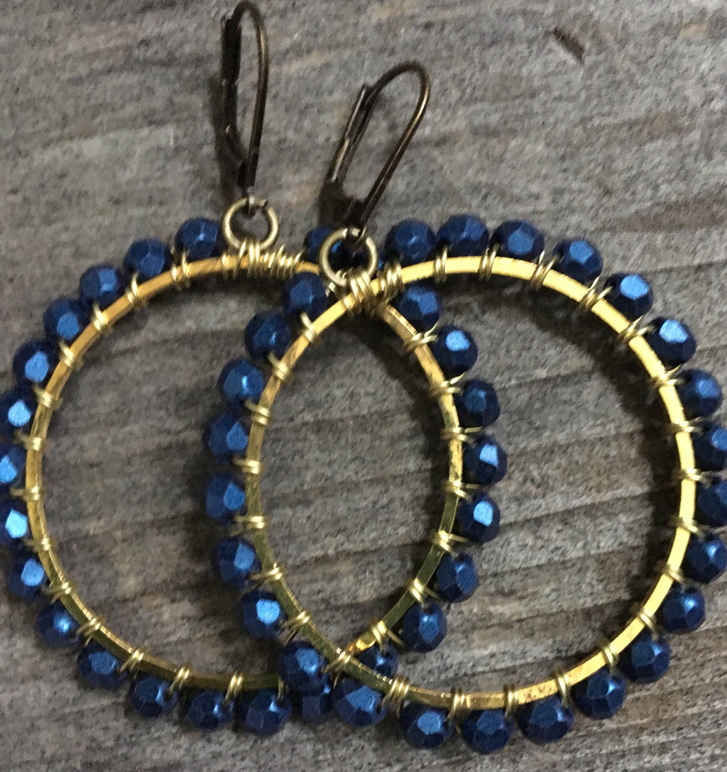 Midnight  Blue Hoops