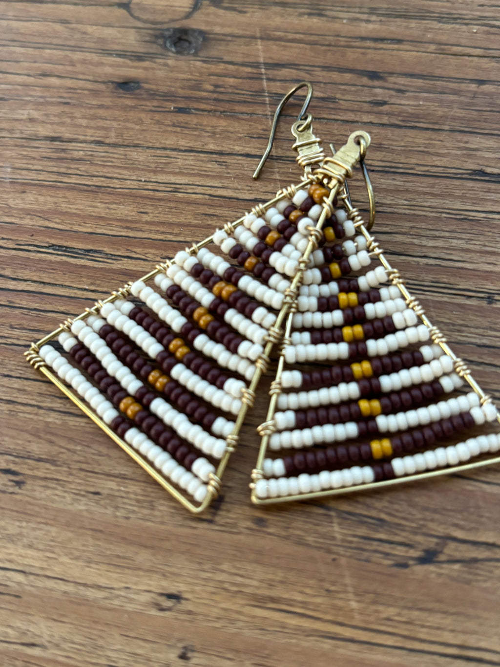 Woven in time earrings/