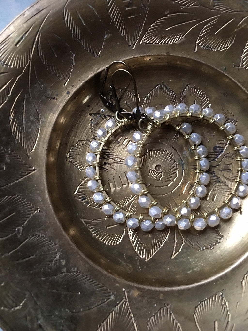 Silvery moon hoop