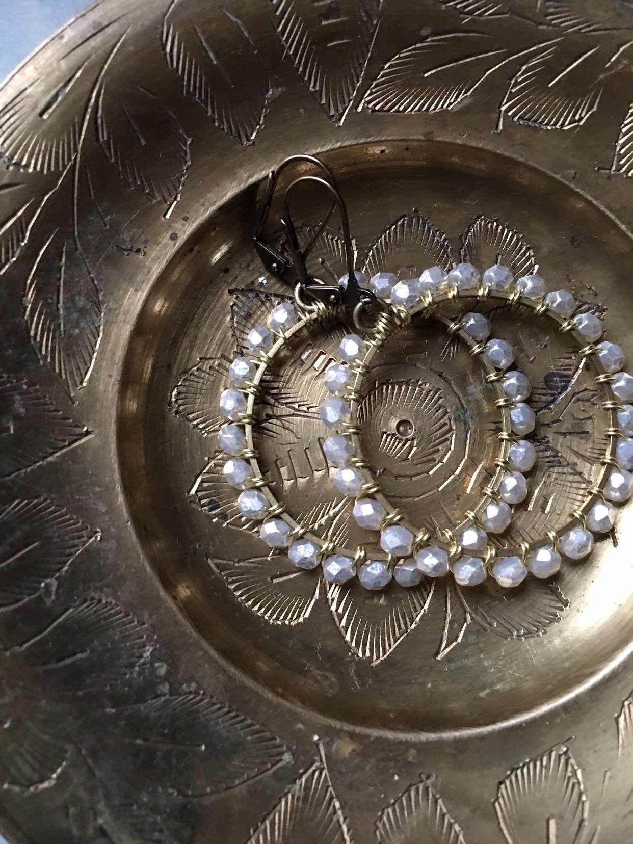 Silvery moon hoop