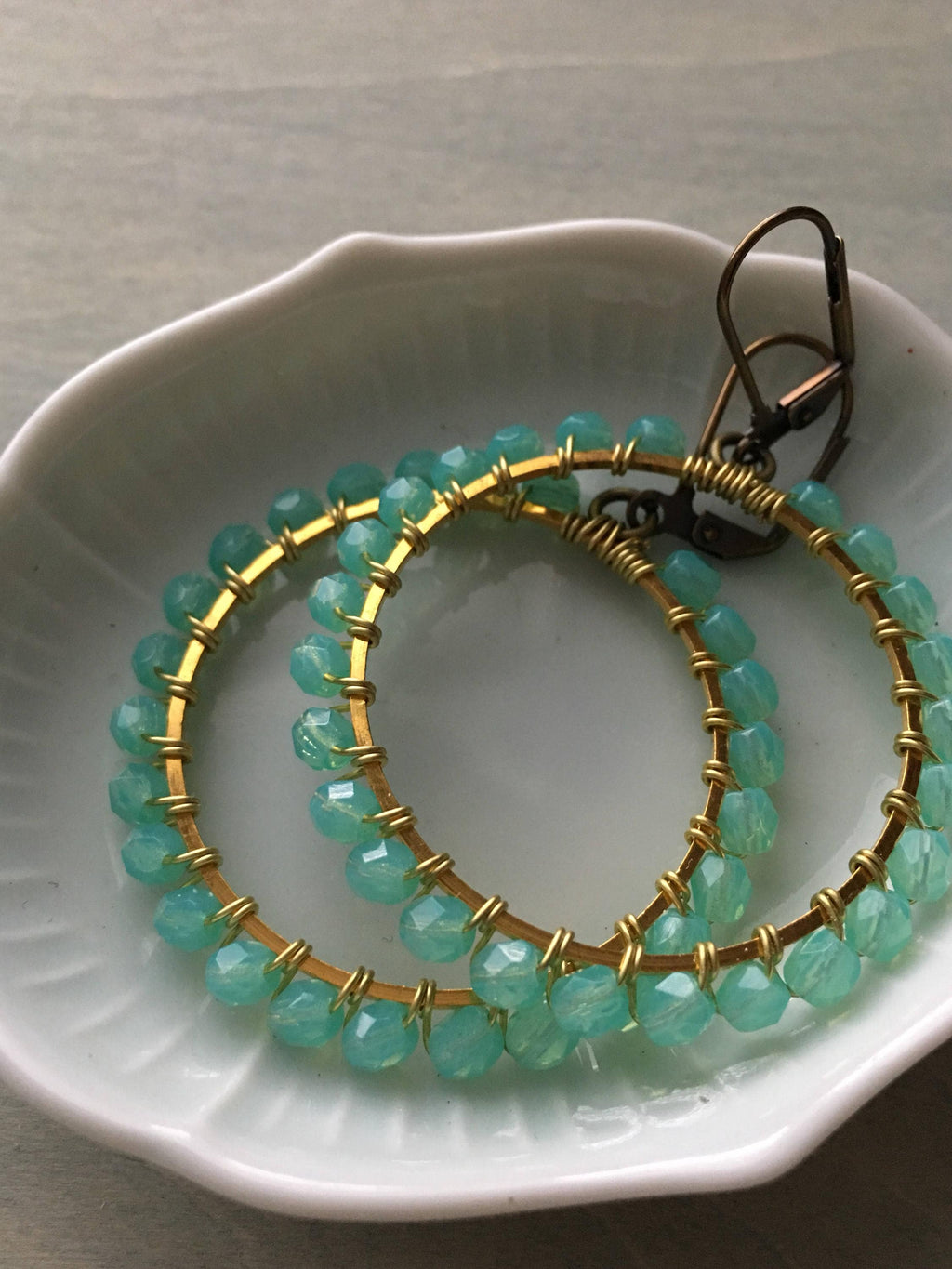 Pepper mint green hoops