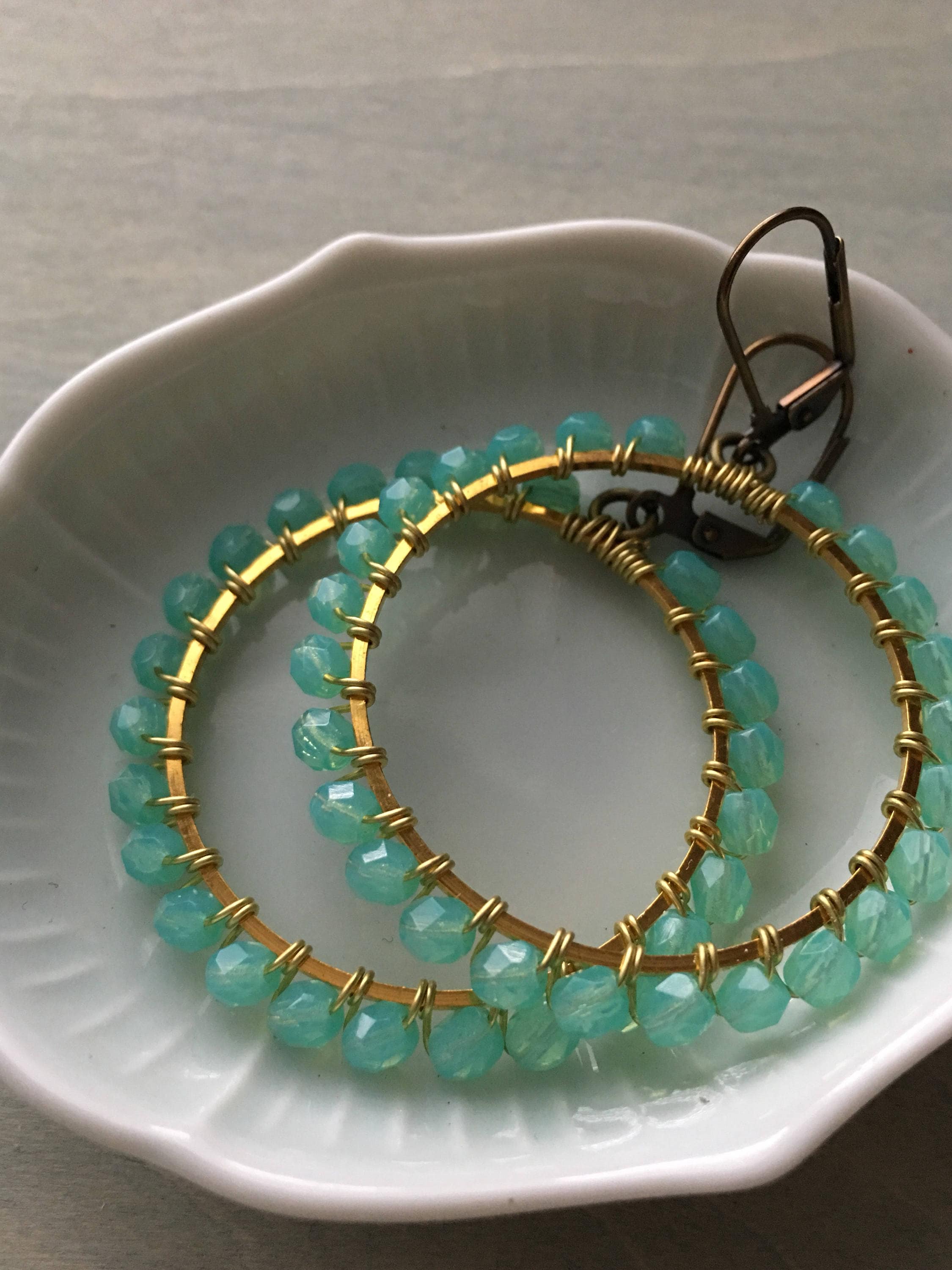 Pepper mint green hoops