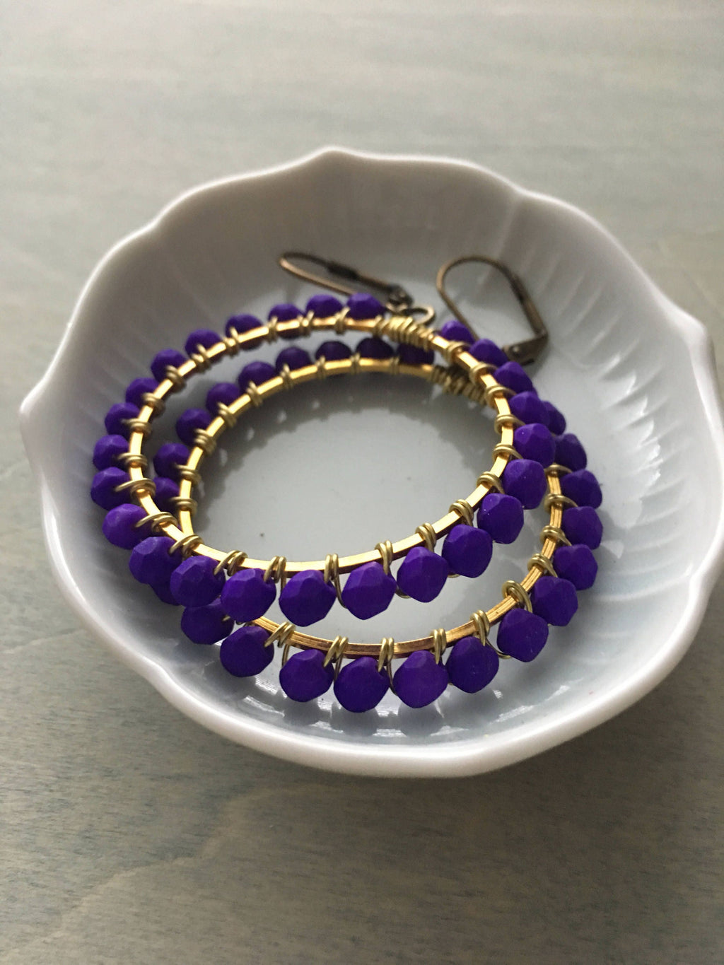 vibrant violet  hoops