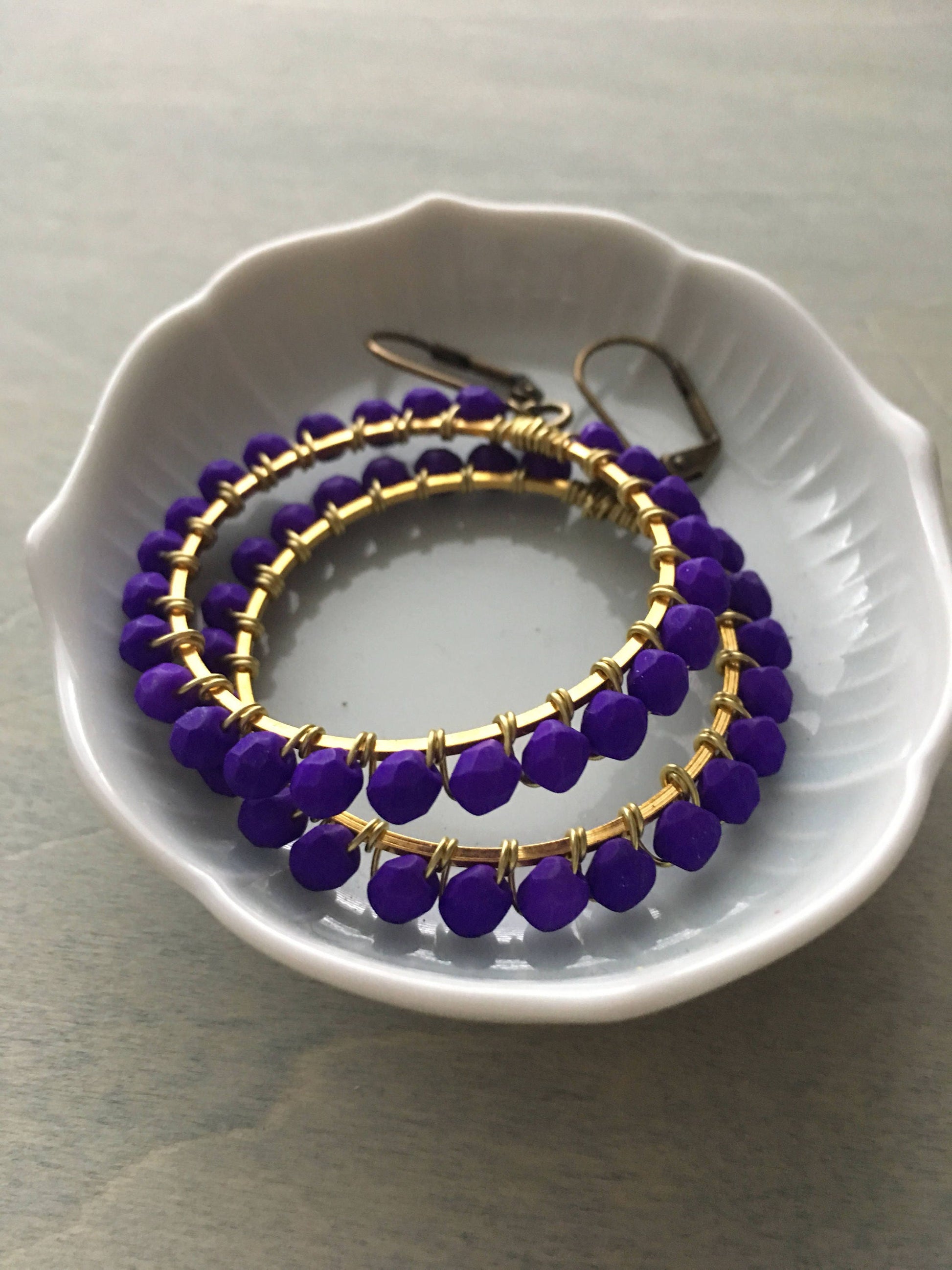 vibrant violet  hoops