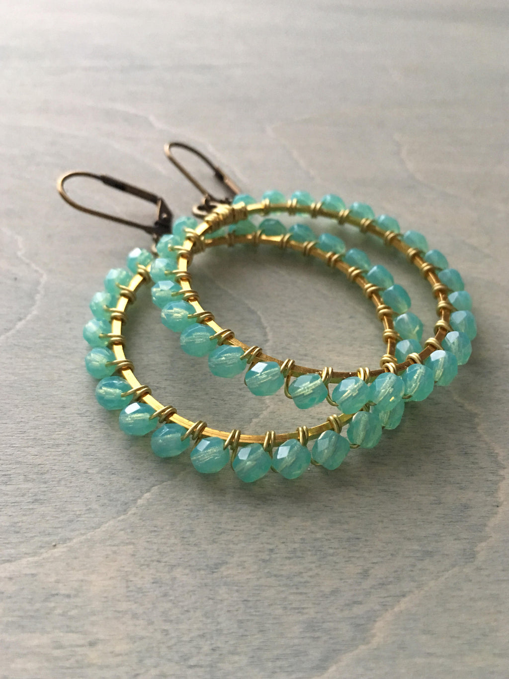 Pepper mint green hoops