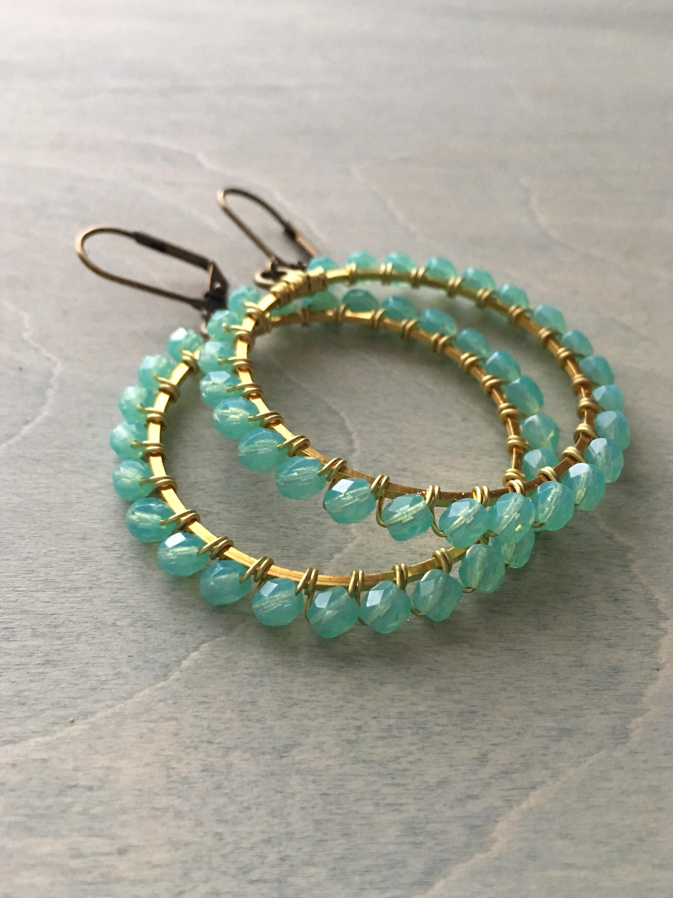 Pepper mint green hoops