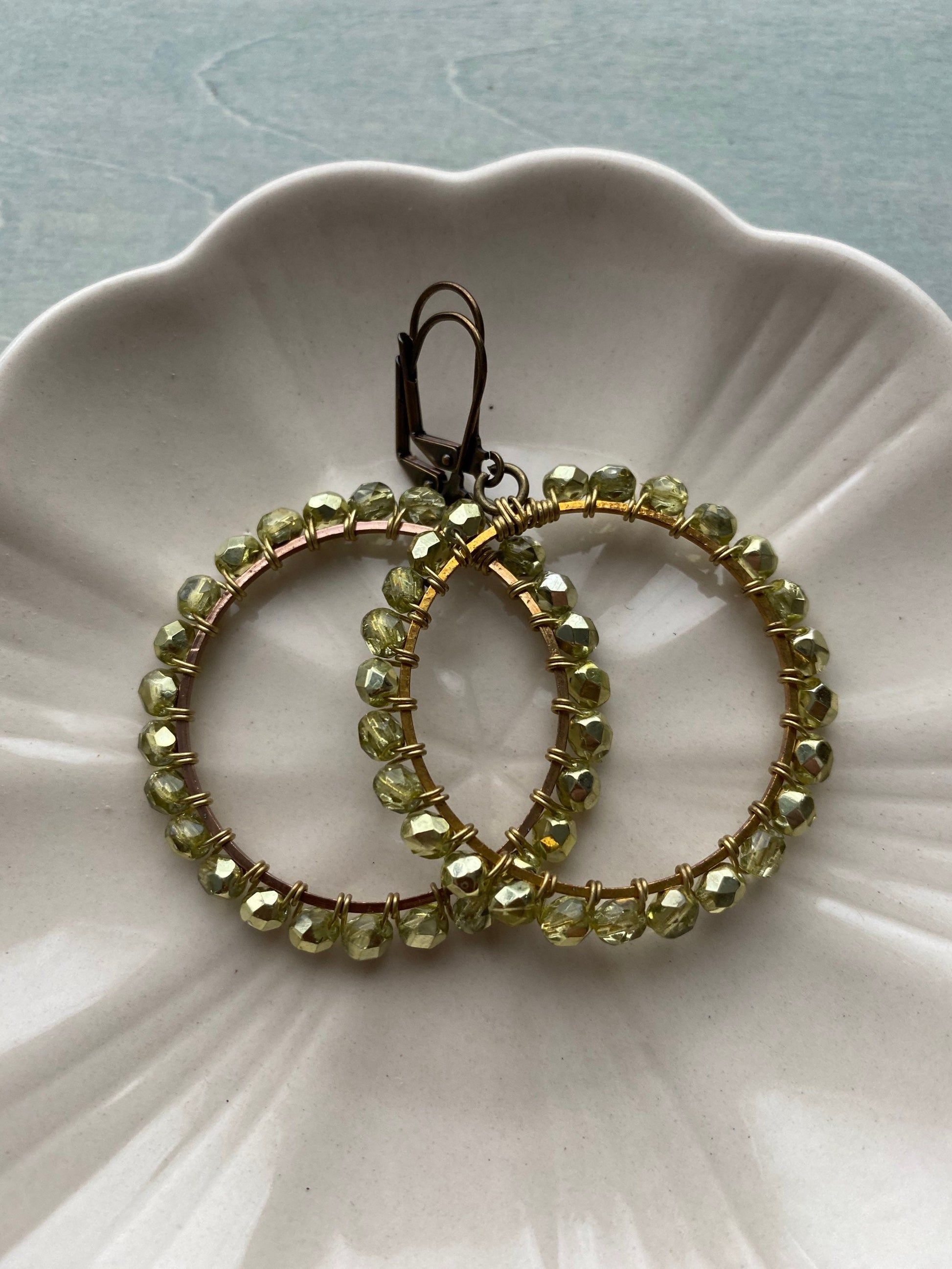 Dragonfly green Hoops
