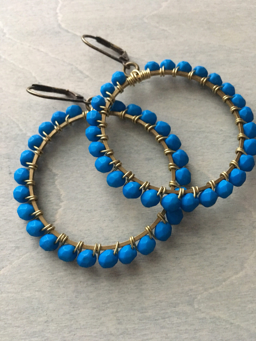 Brilliant  blue hoops