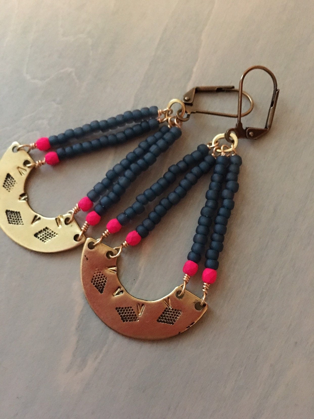 Water reflections  earrings