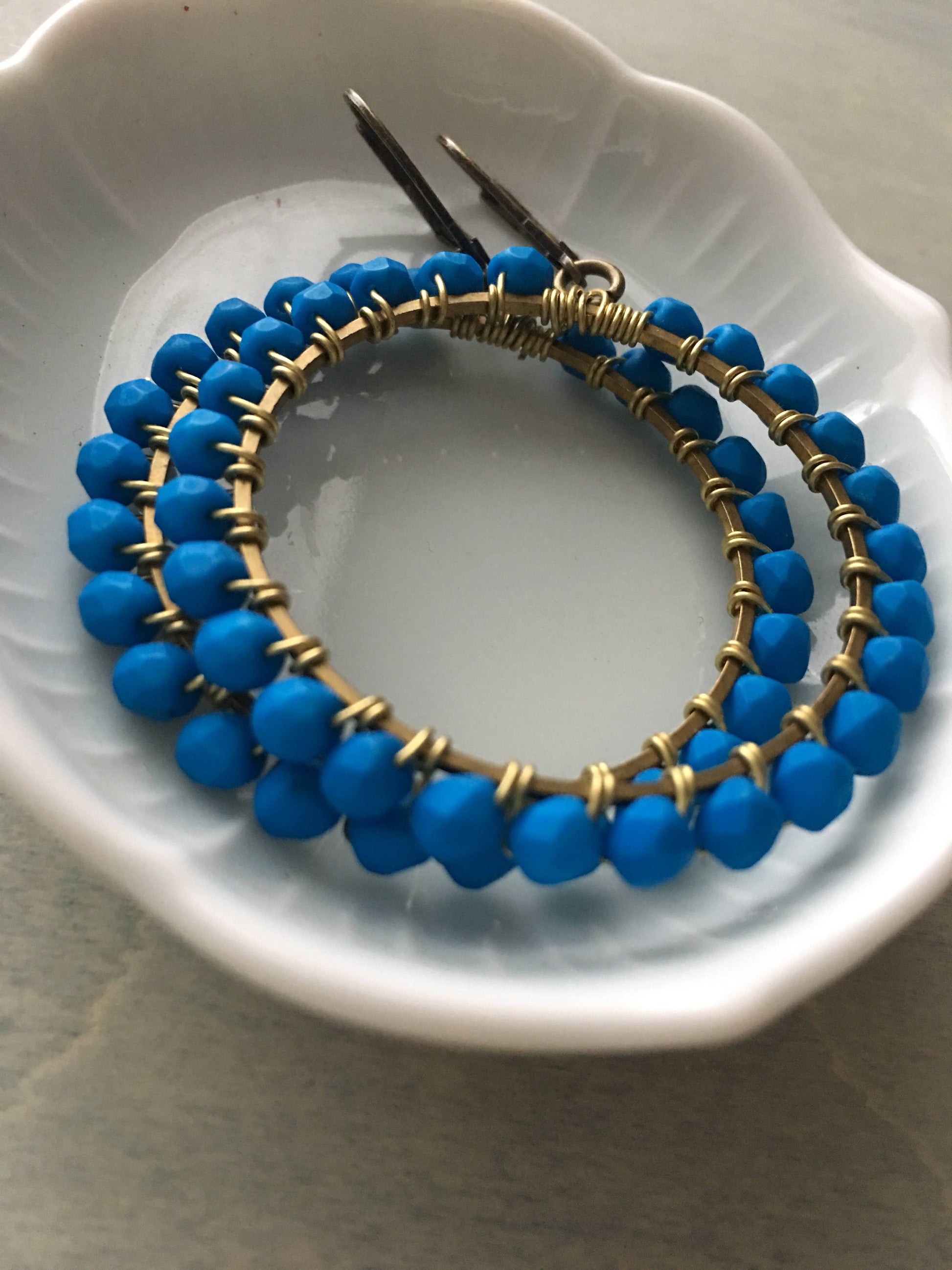 Brilliant  blue hoops