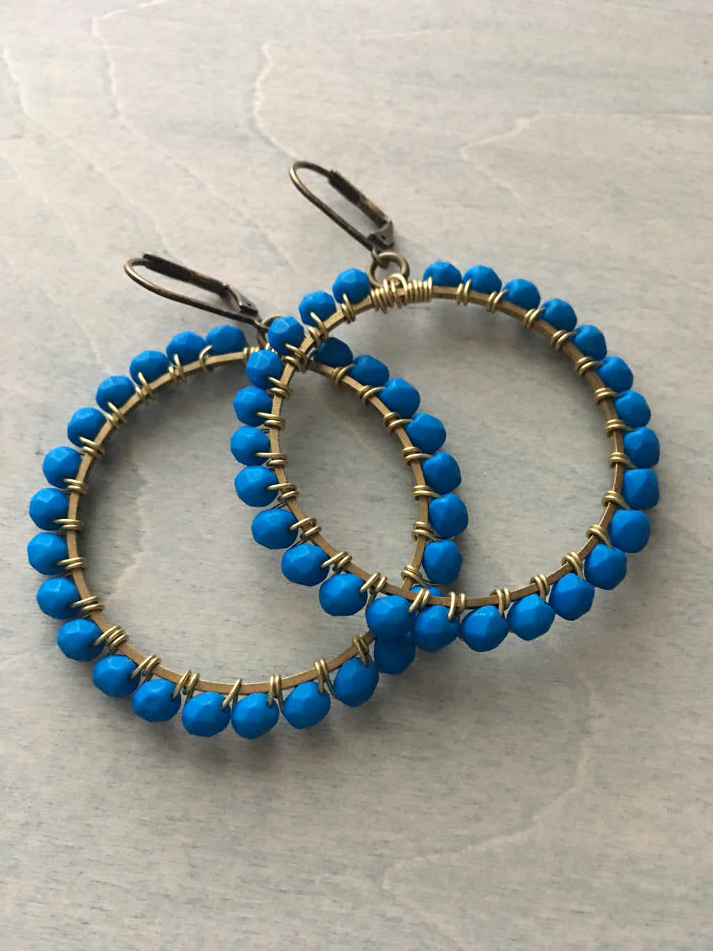 Brilliant  blue hoops