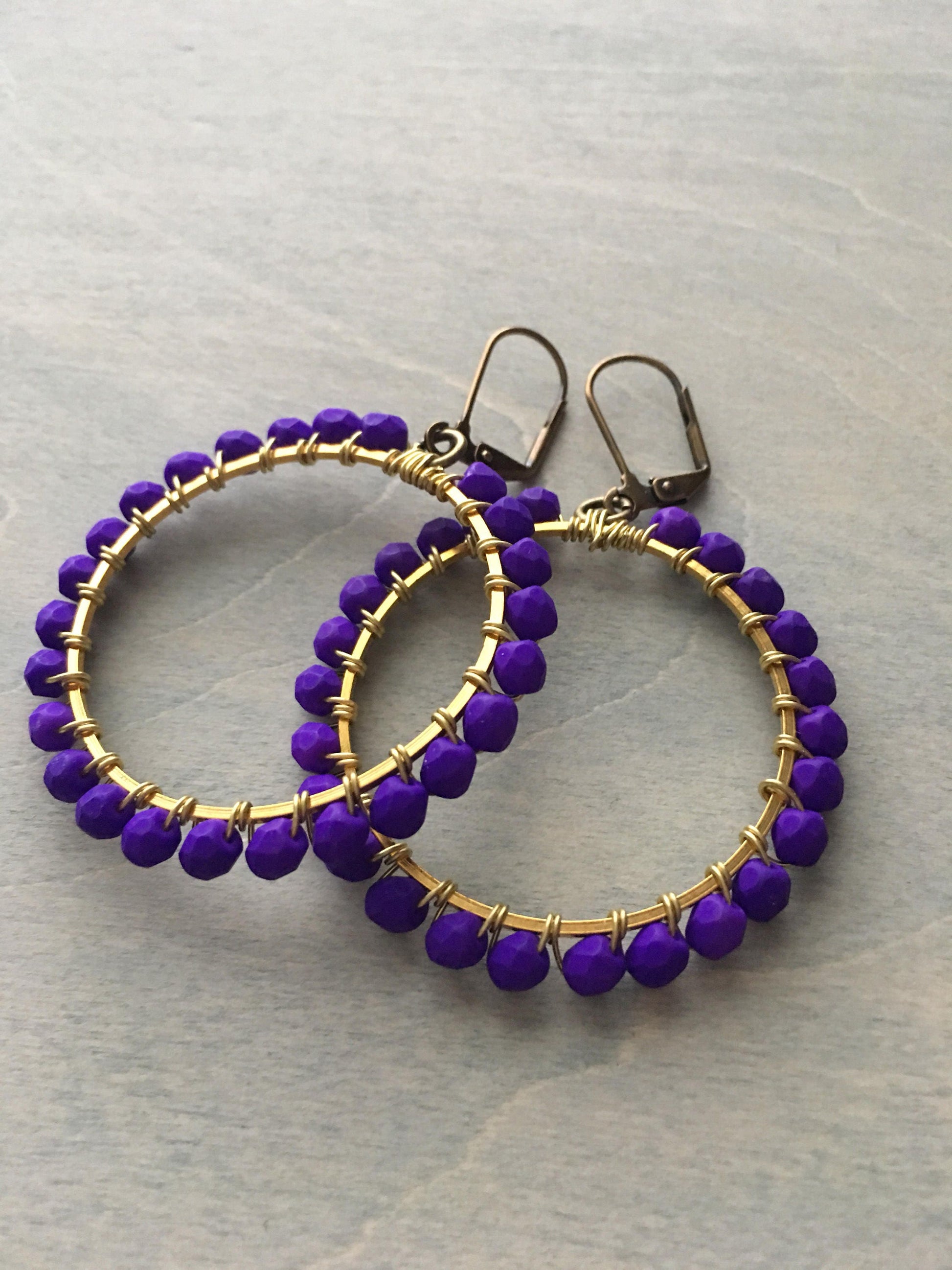 vibrant violet  hoops