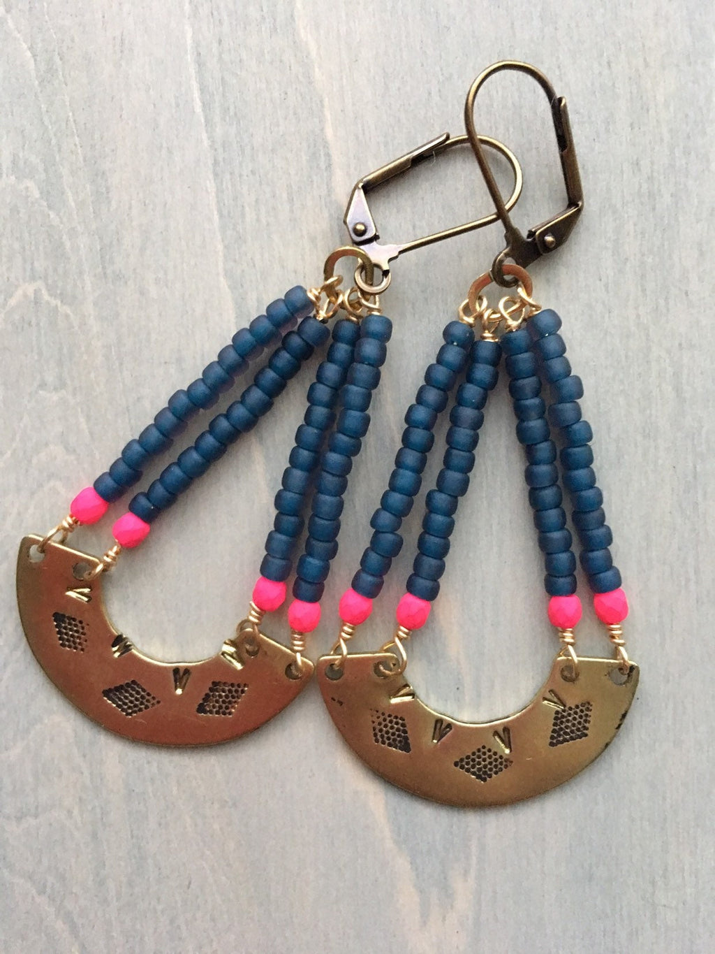 Water reflections  earrings