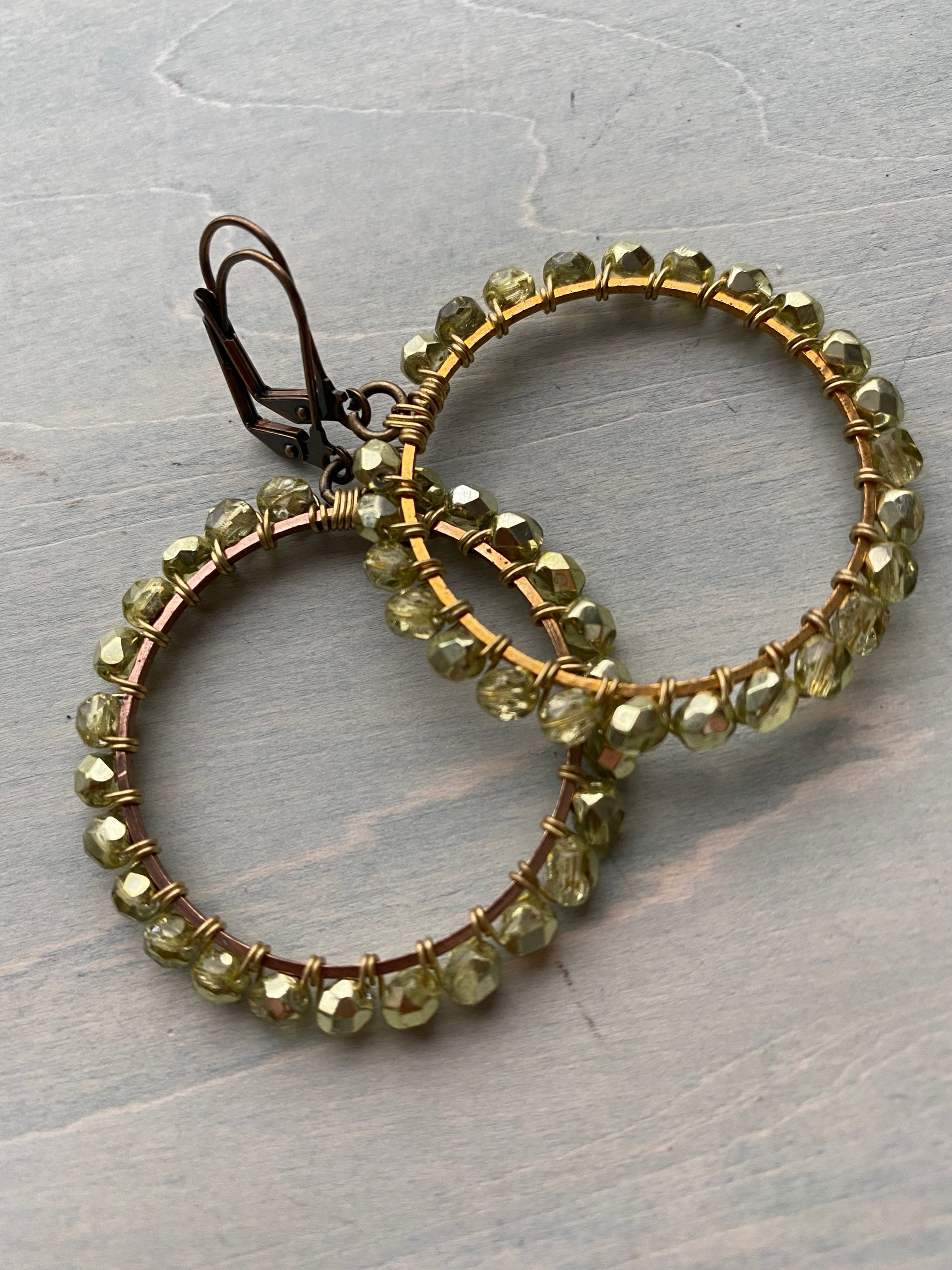 Dragonfly green Hoops
