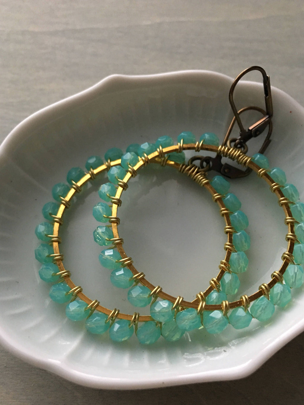 Pepper mint green hoops