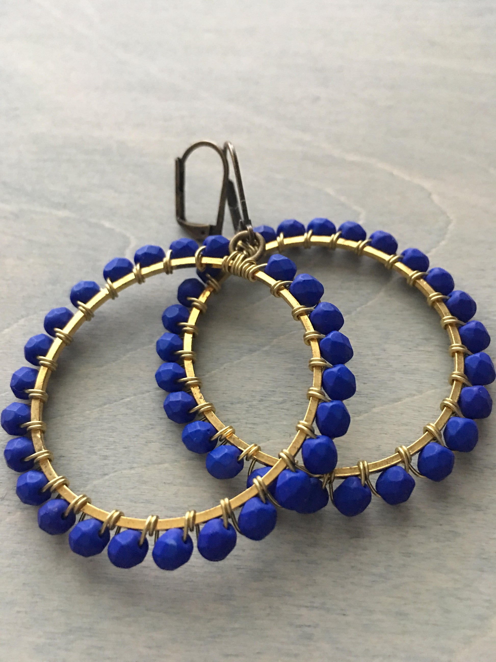 Midnight blue hoops