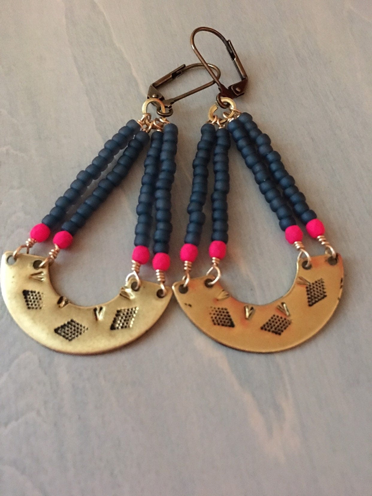 Water reflections  earrings