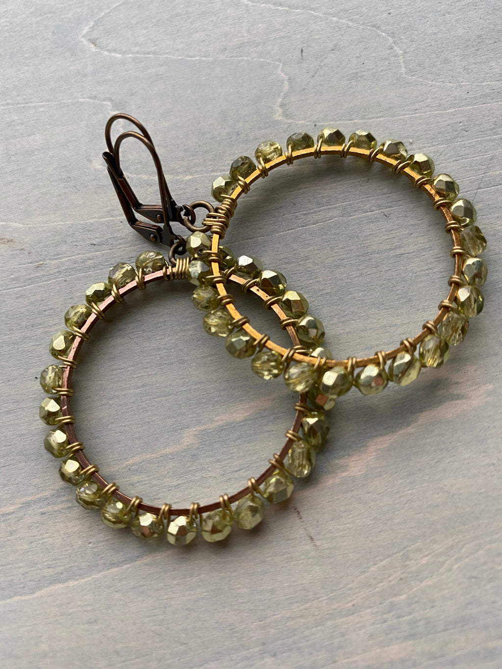 Dragonfly green Hoops